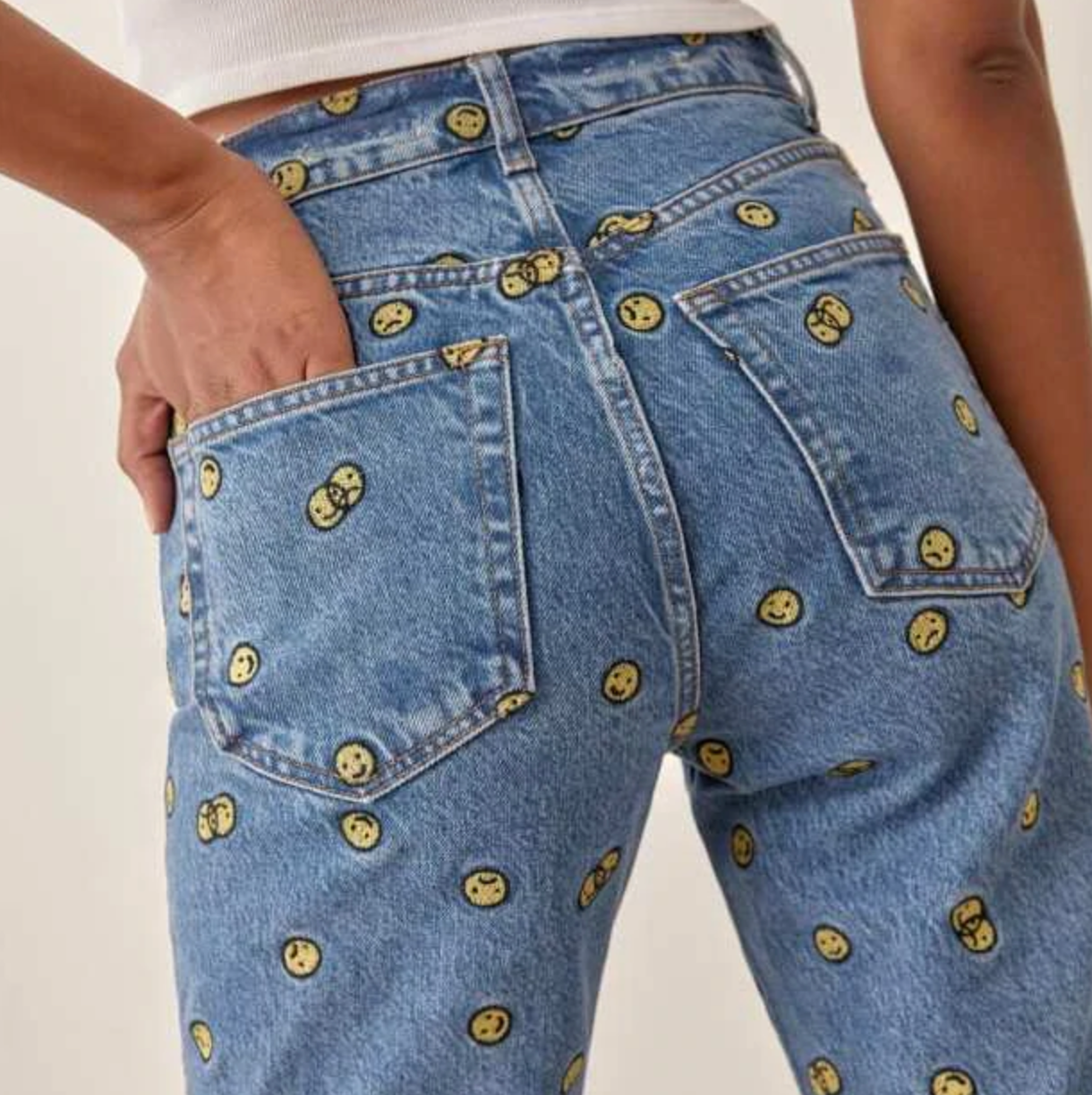 Topshop rainbow mom sales jeans