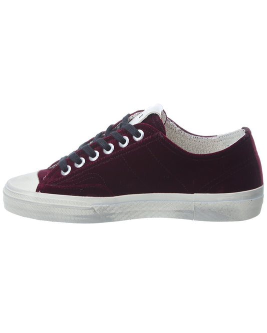 Purple Velvet Sneakers - 7