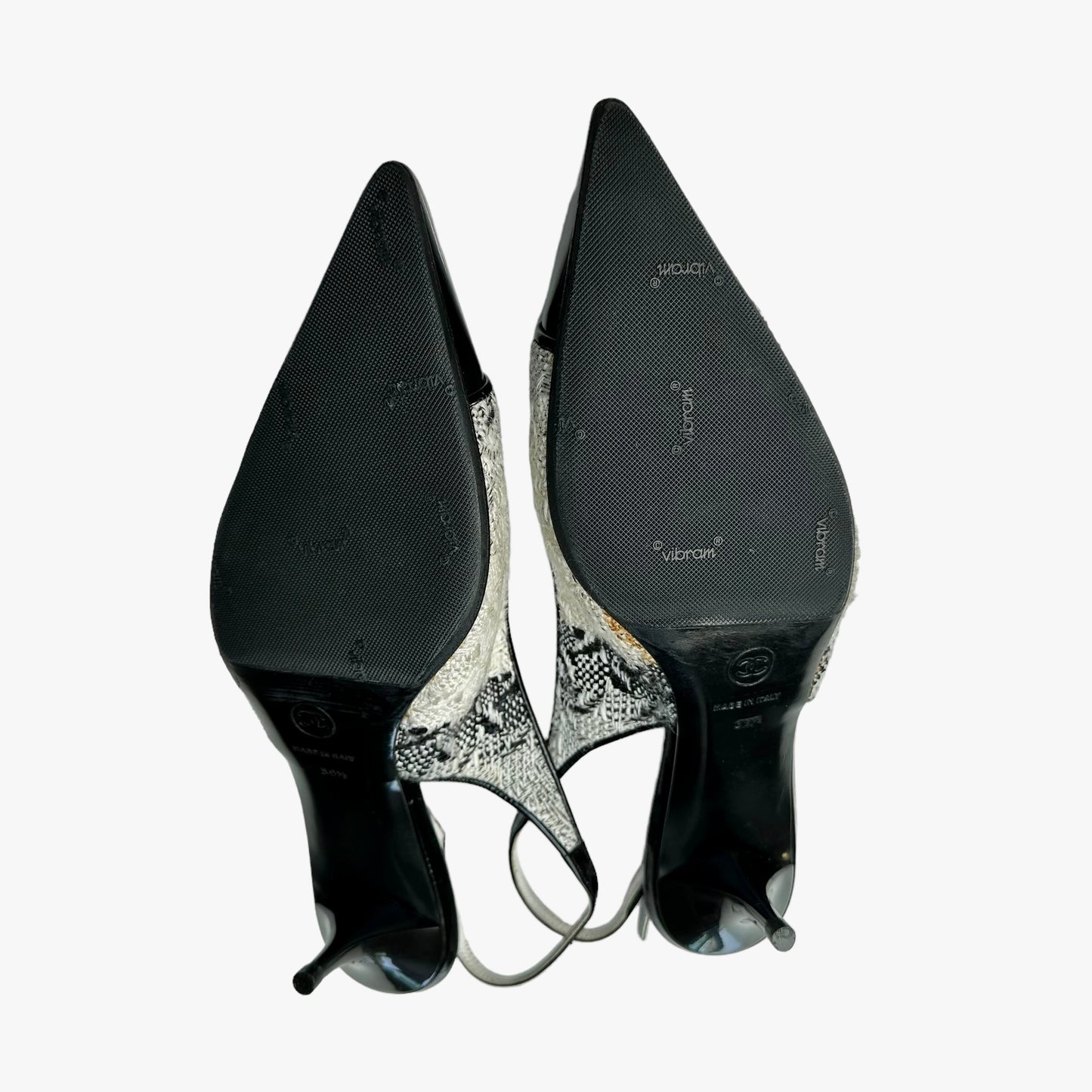 Vintage Tweed Slingback Heels - 9.5