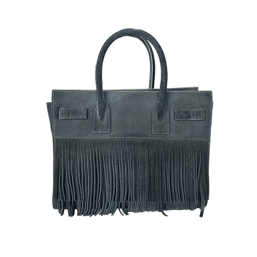Black Suede Sac De Jour