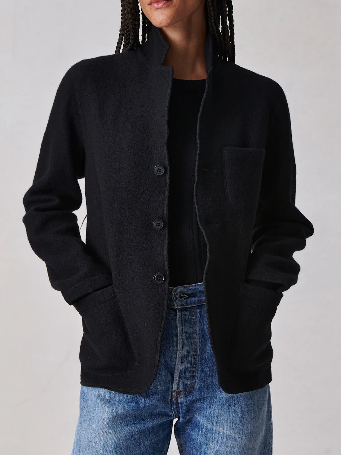 Black Soft Jacket - S
