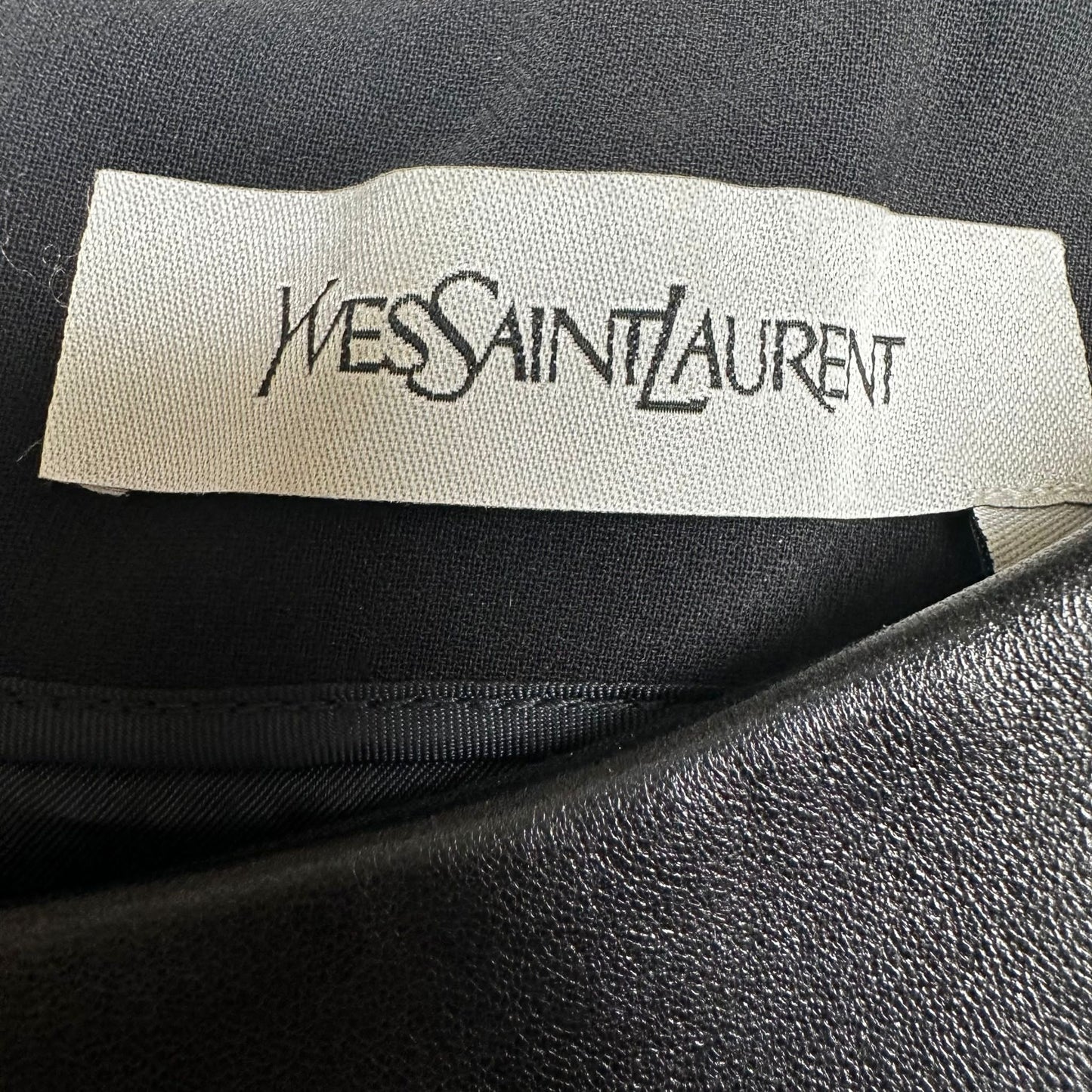 Black Leather Dress - S