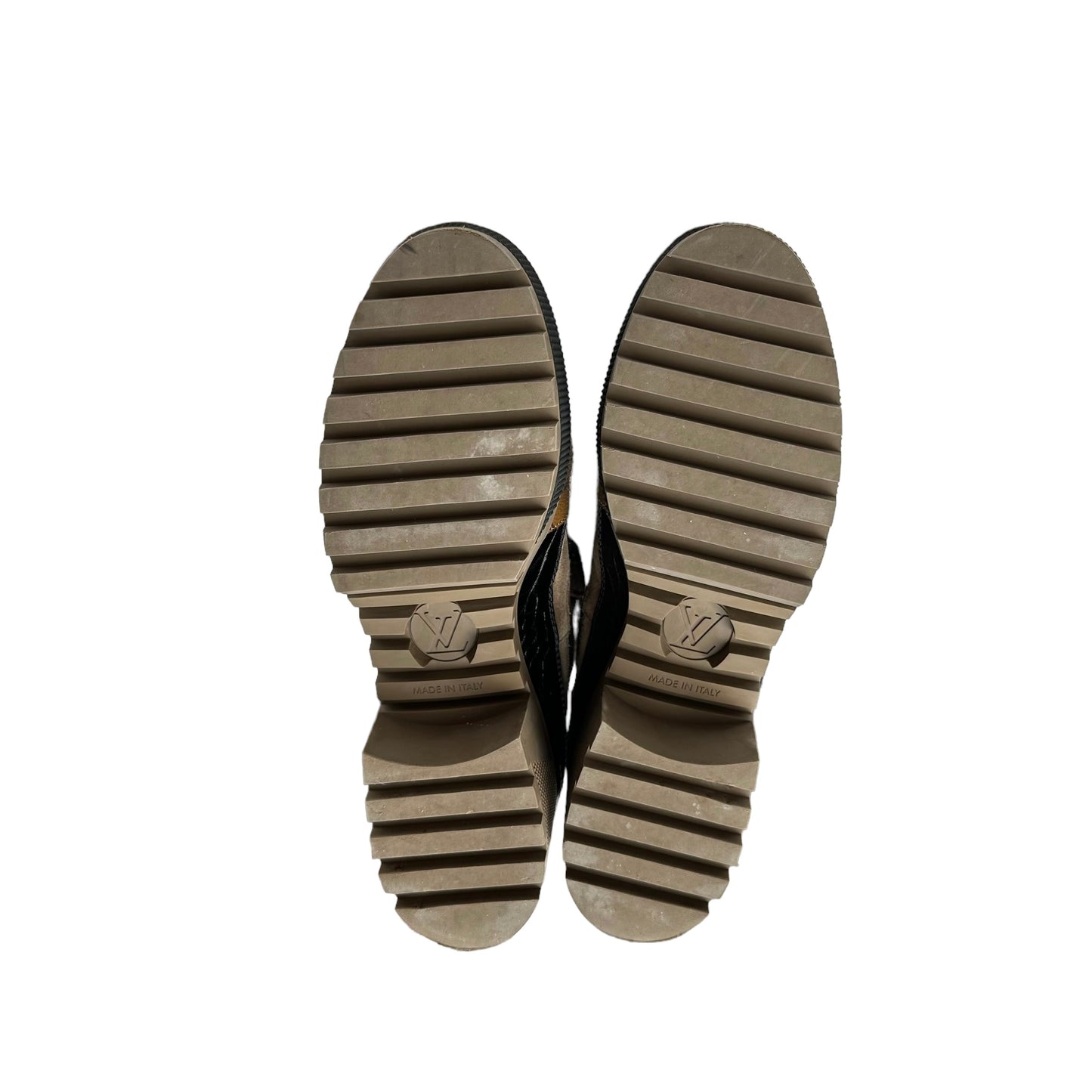 Monogram Combat Boots - 11