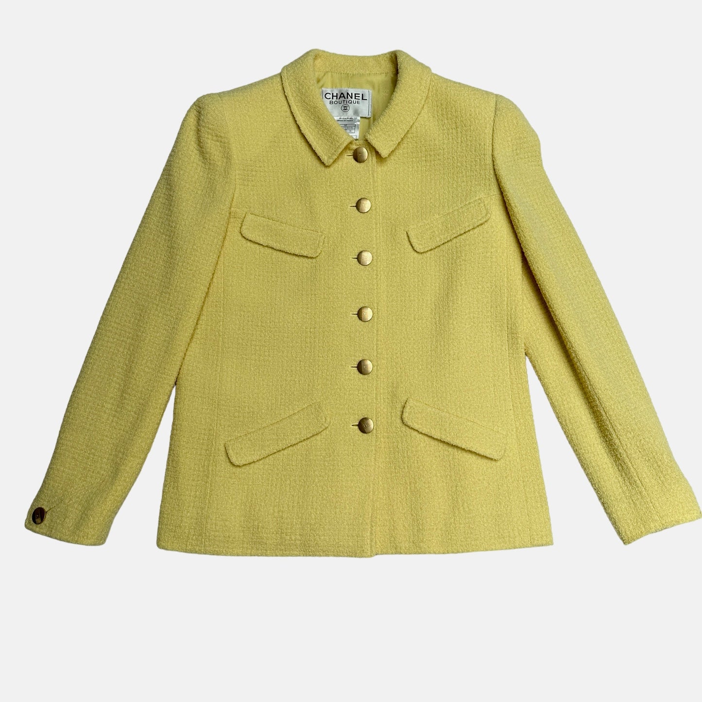 Vintage Yellow Blazer - S
