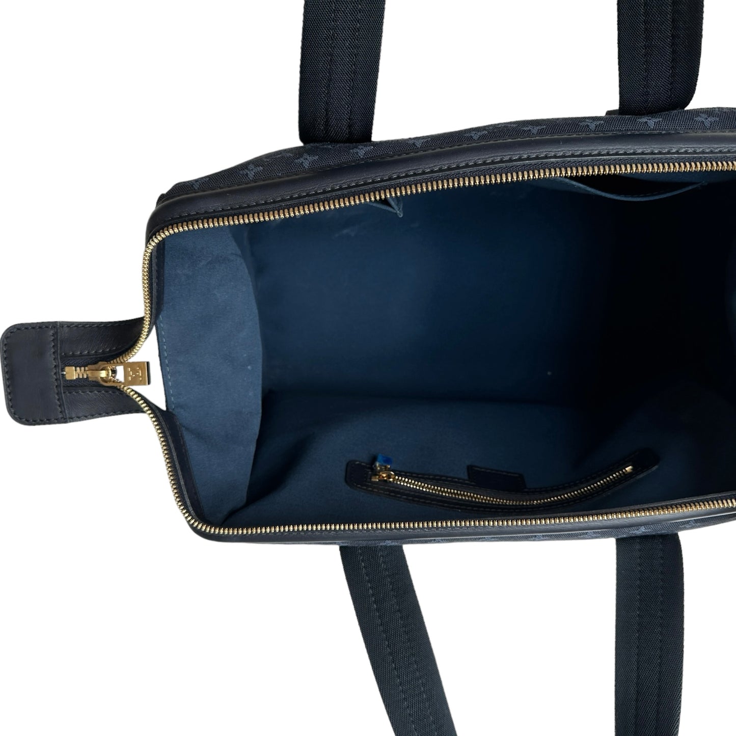 Navy Blue Monogram Bag