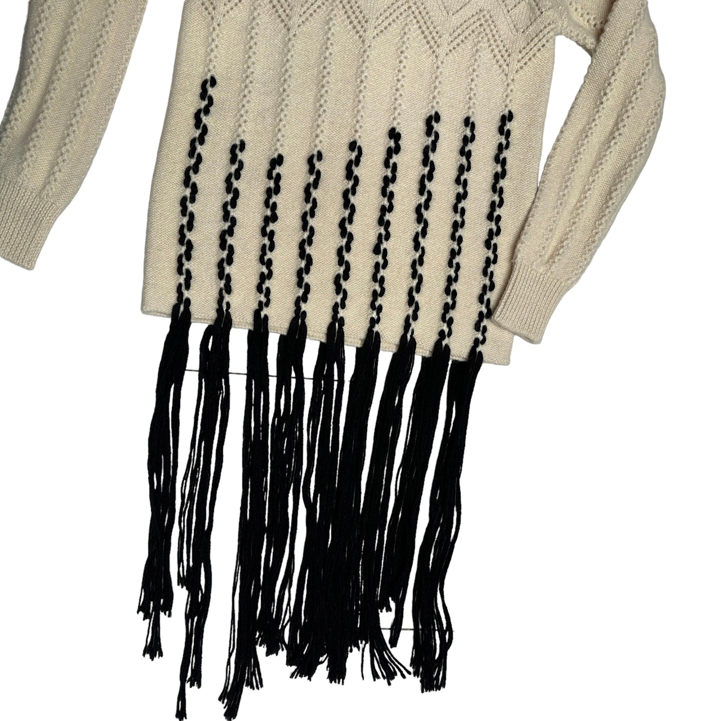 Sweater with Fringes - XS