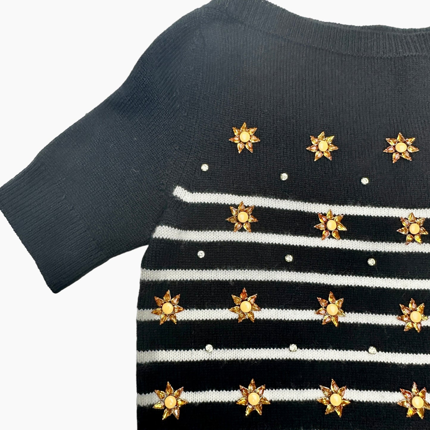 Cashmere Top w/Crystals - S