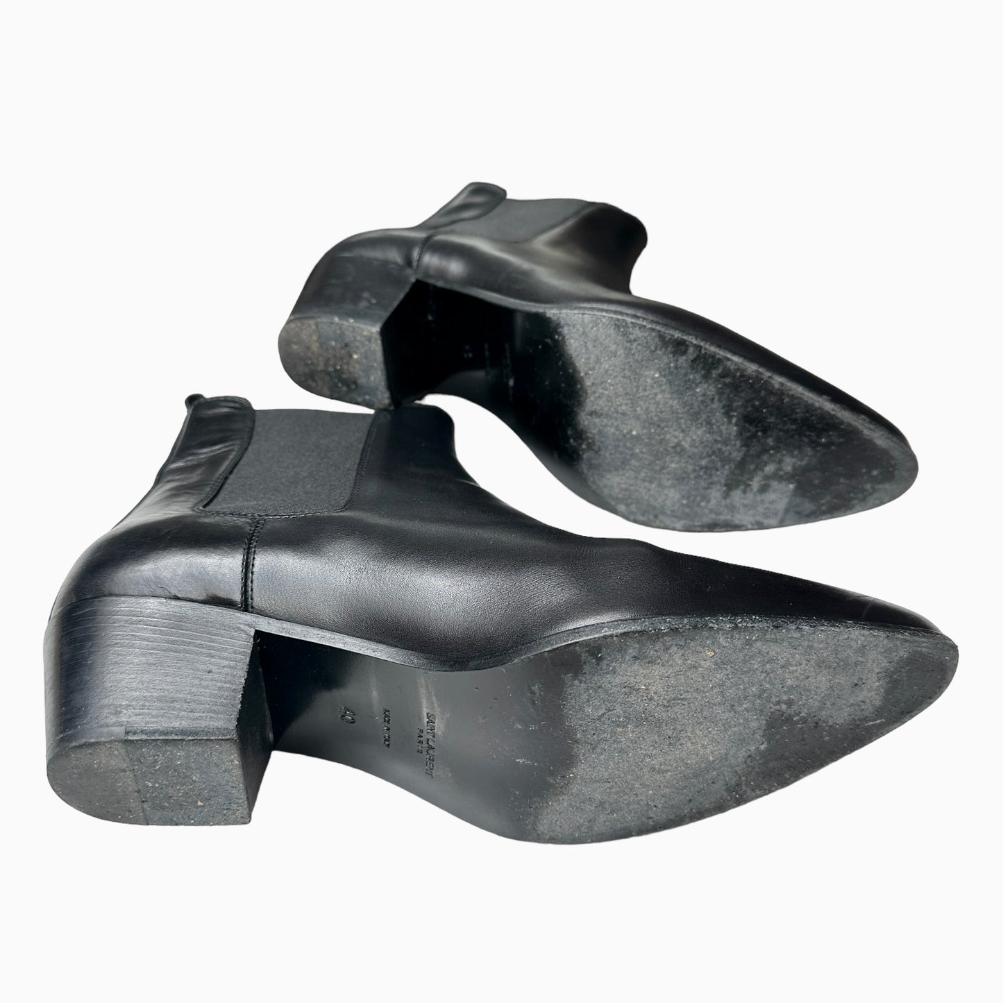 Black Leather Boots - 10