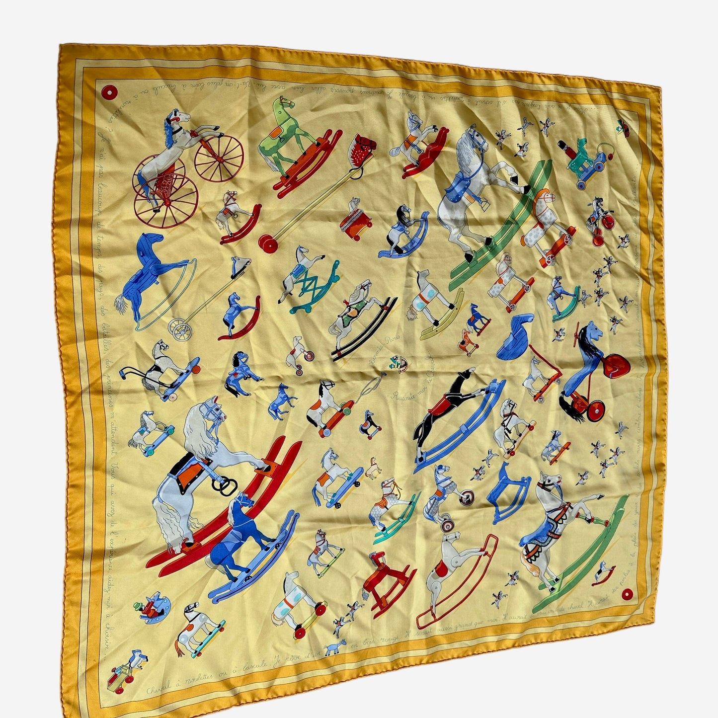 Yellow Silk Scarf