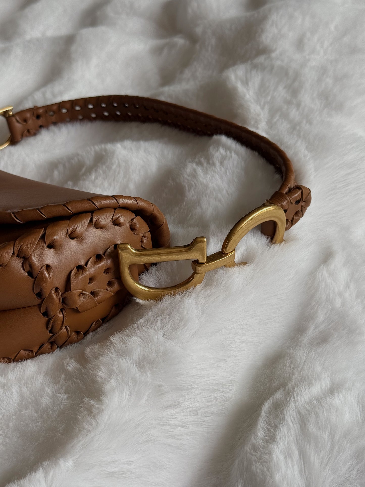 Brown Leather Saddle Bag