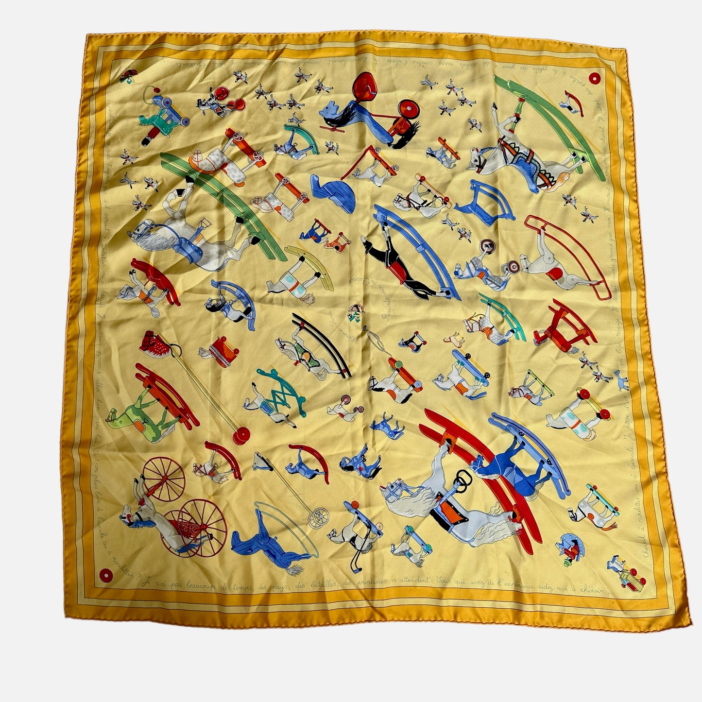 Yellow Silk Scarf