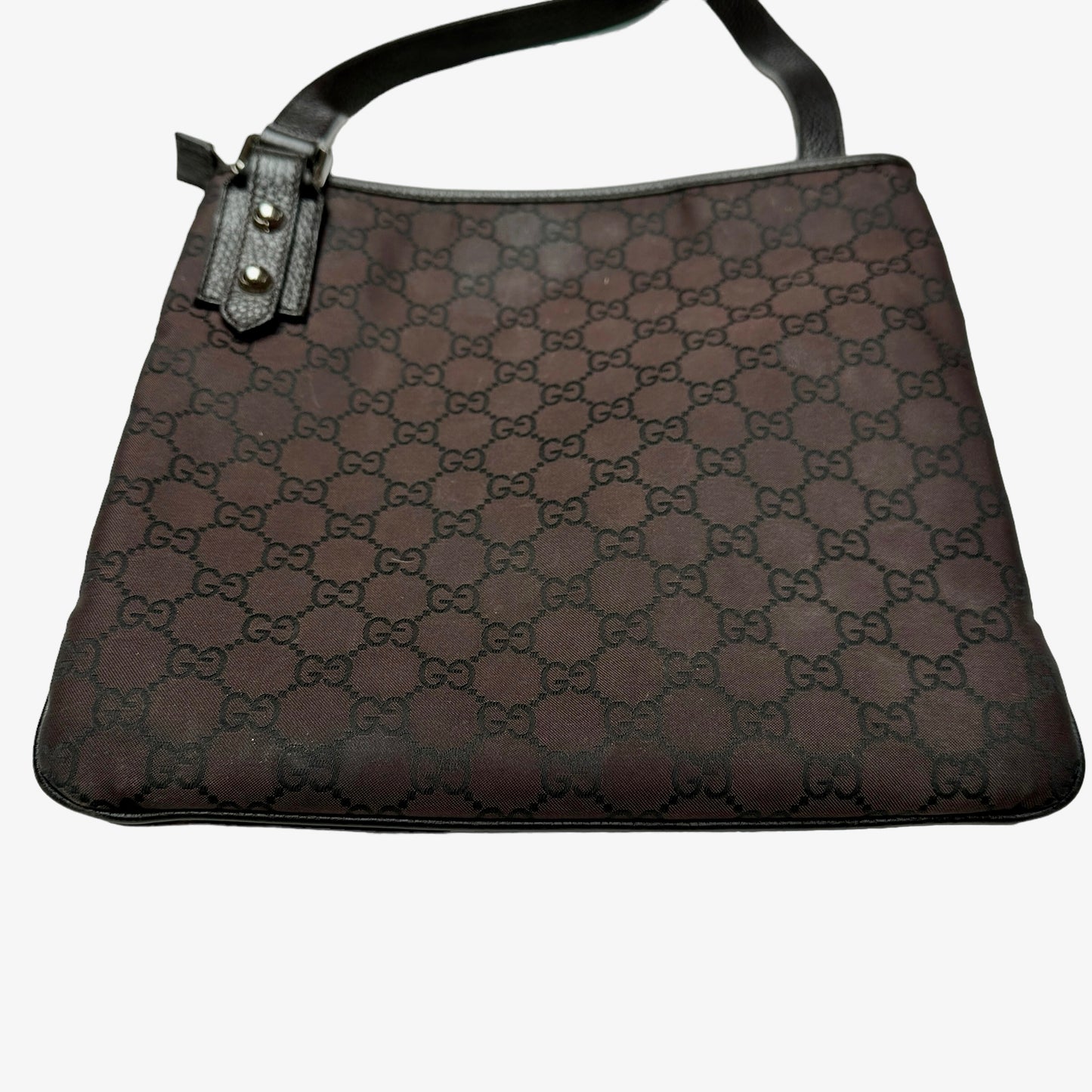 Brown Logo Crossbody Bag