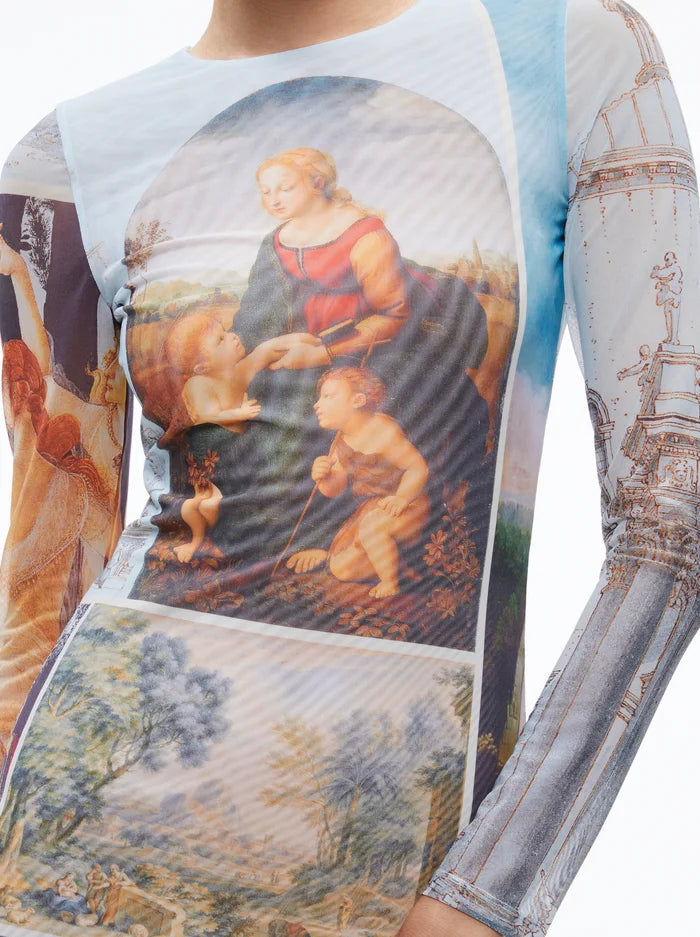 Printed Maxi Dress - S