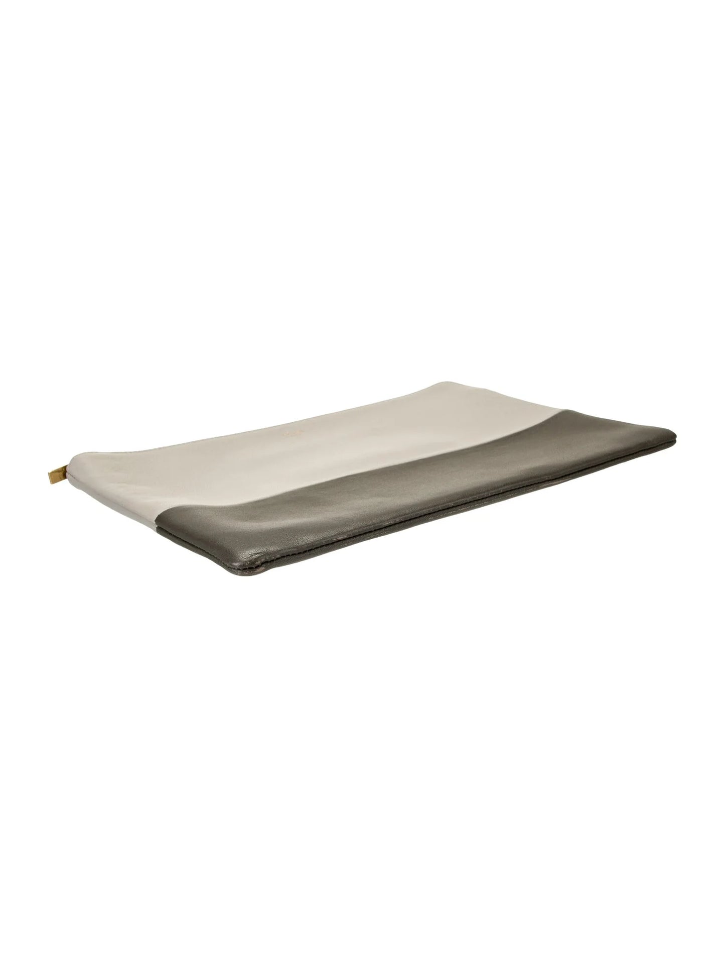 Celine Grey & Brown Clutch