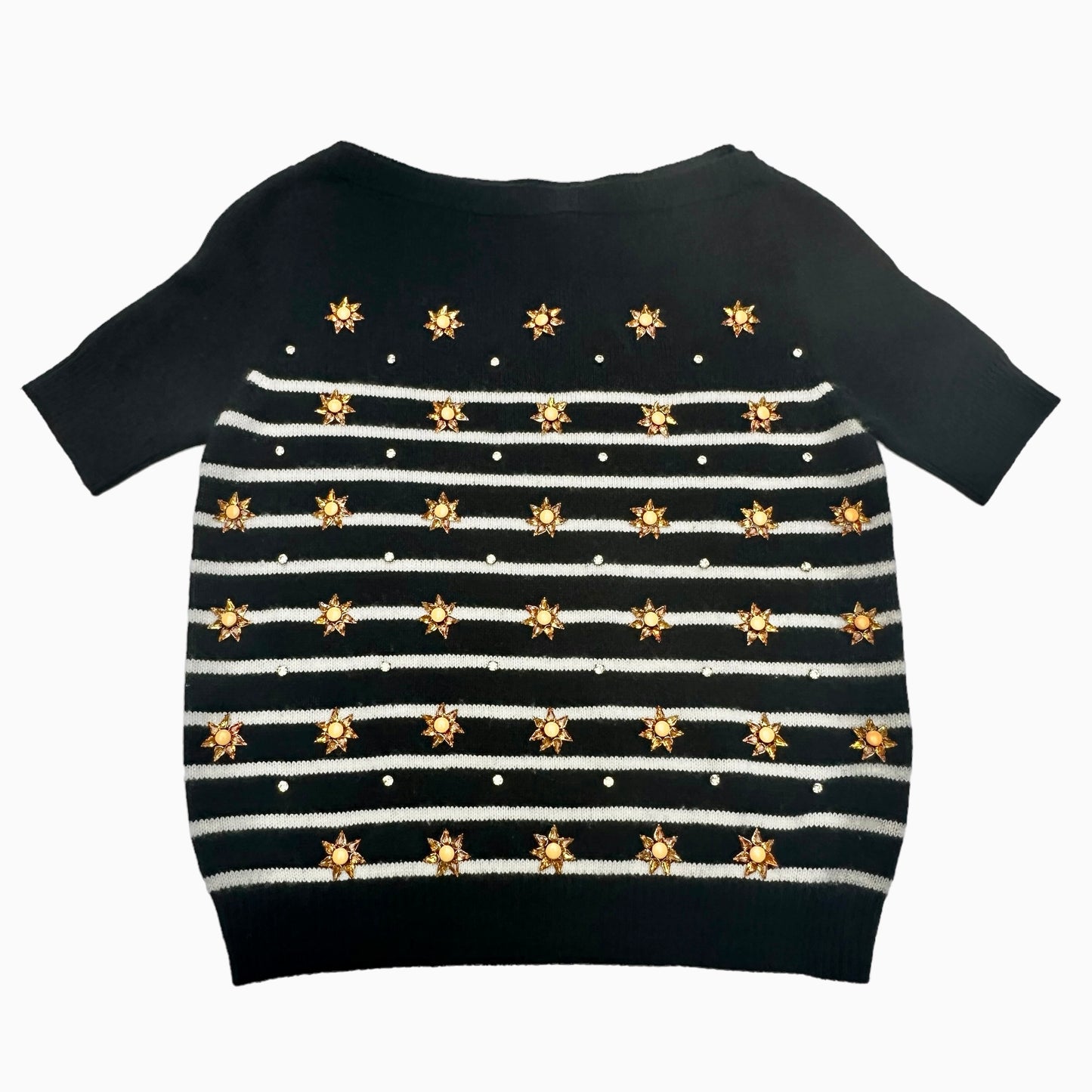 Cashmere Top w/Crystals - S