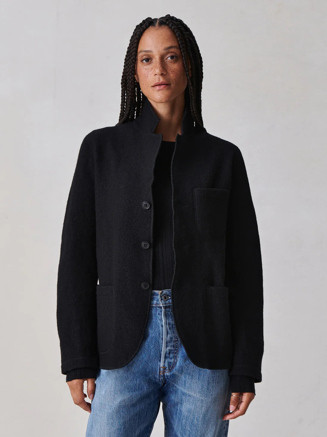Black Soft Jacket - S