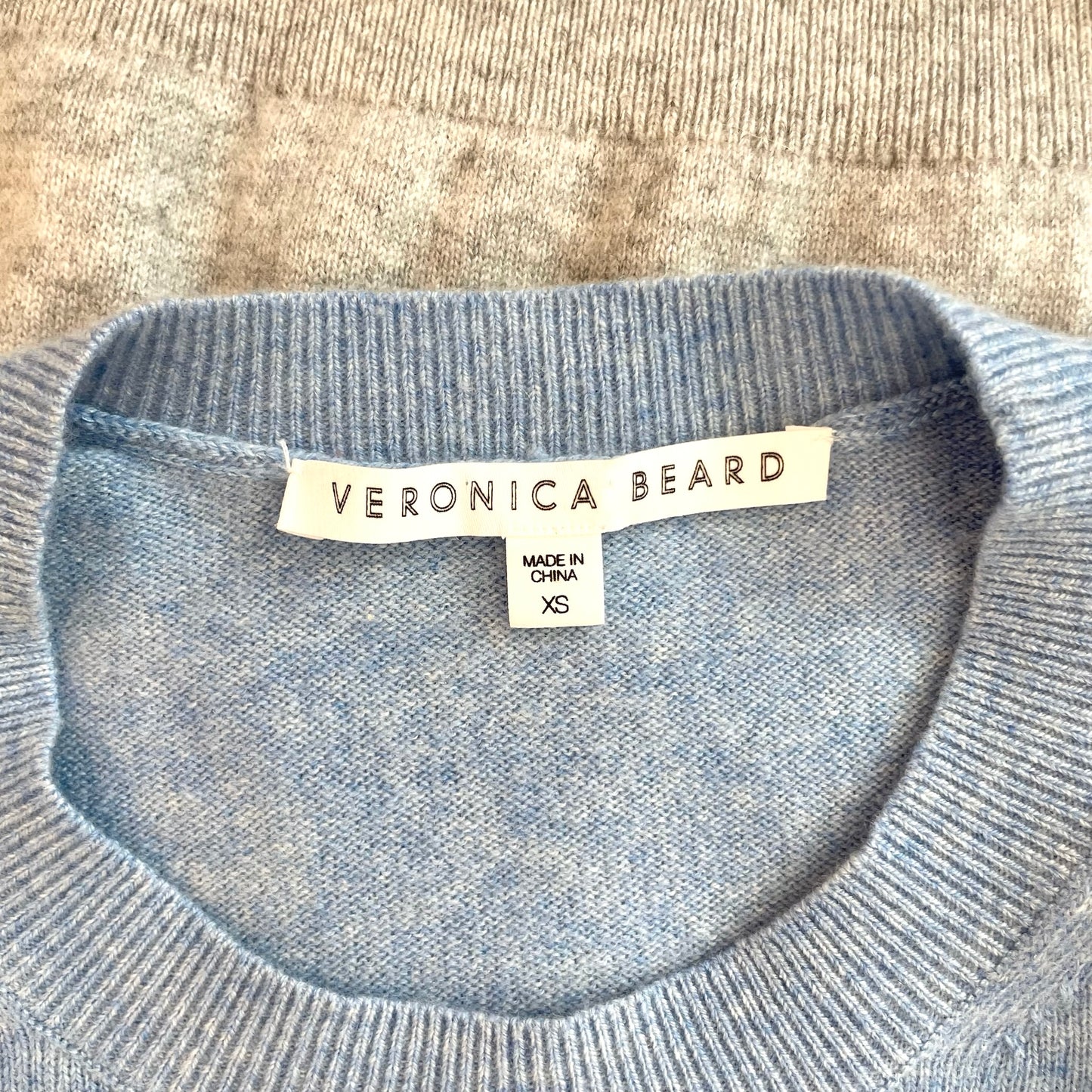 Blue & Cream Pullover - XS