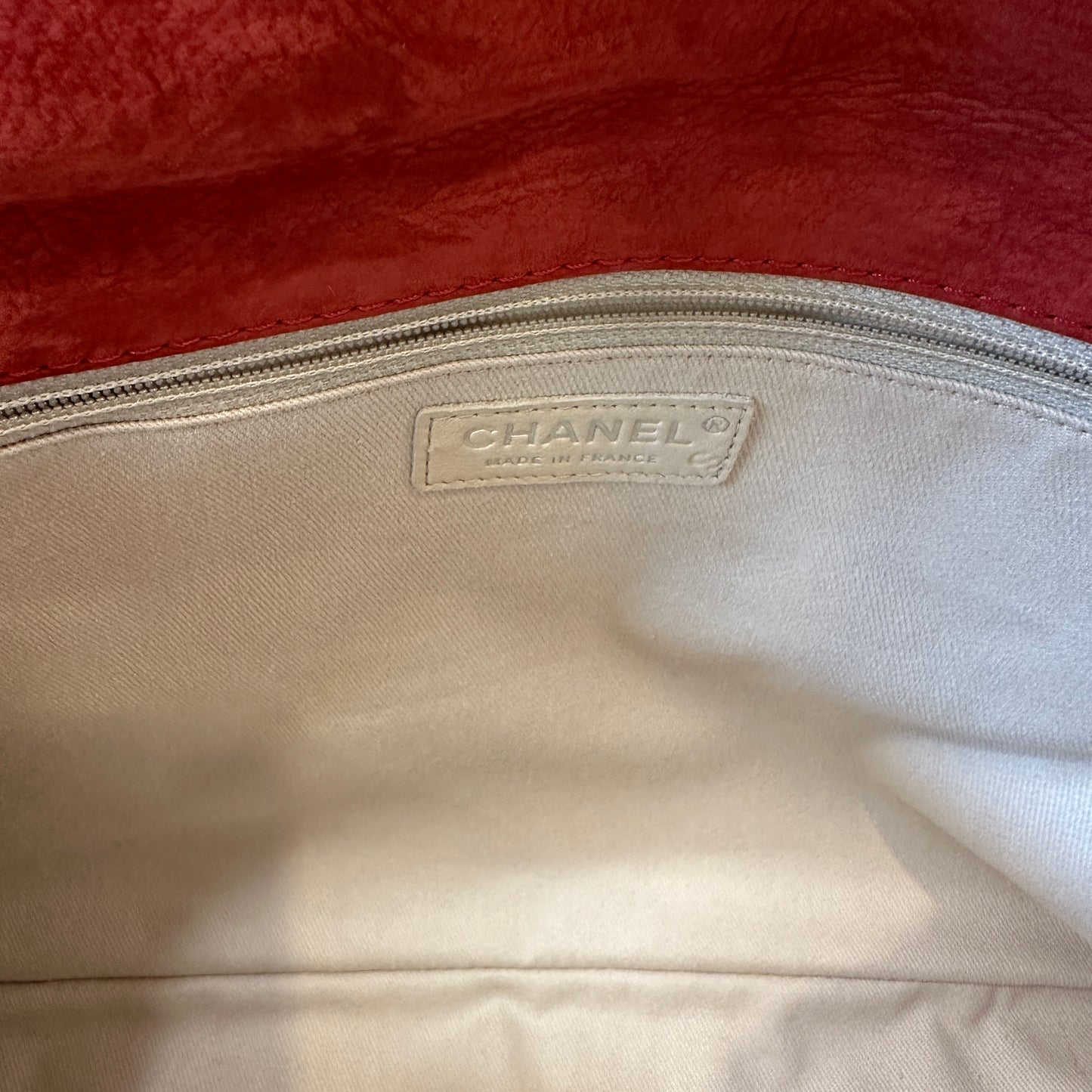 Red Nubuck Maxi Bag