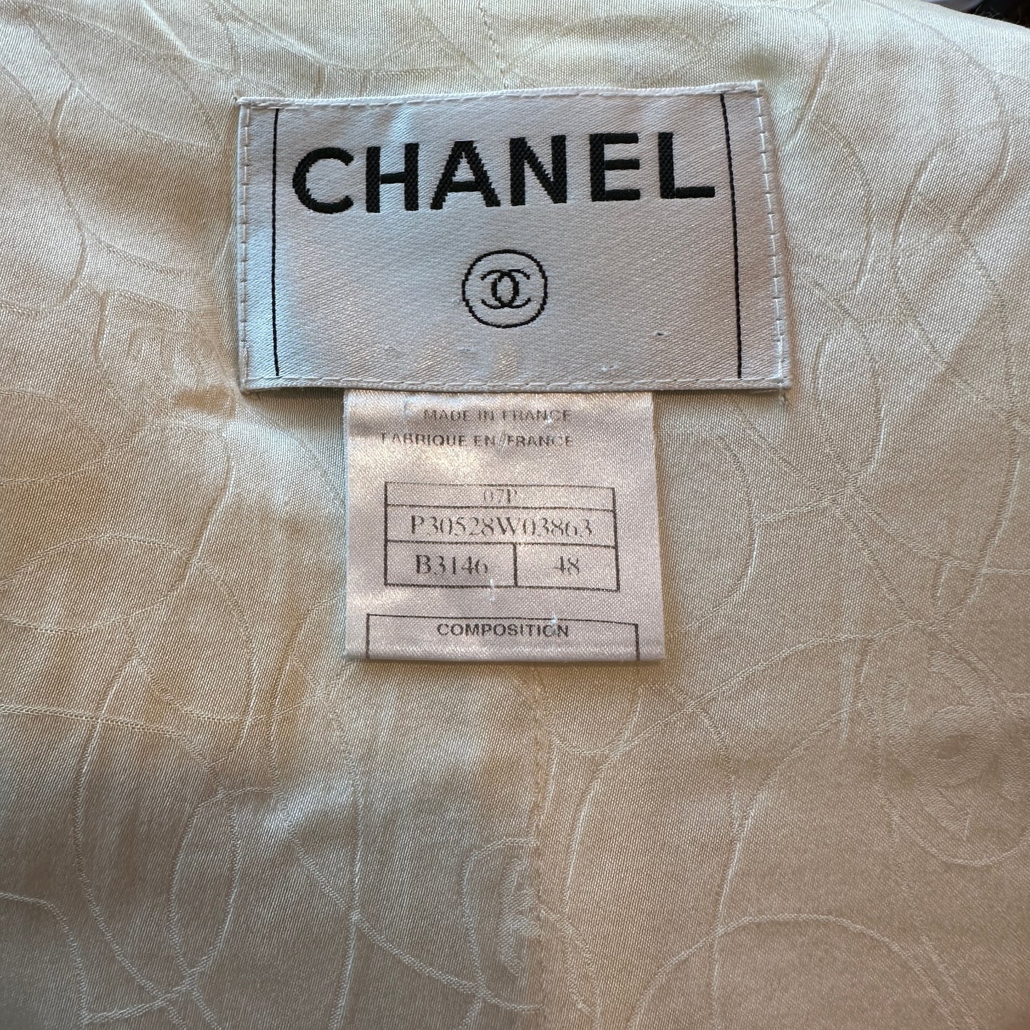 White & Denim Jacket - XL