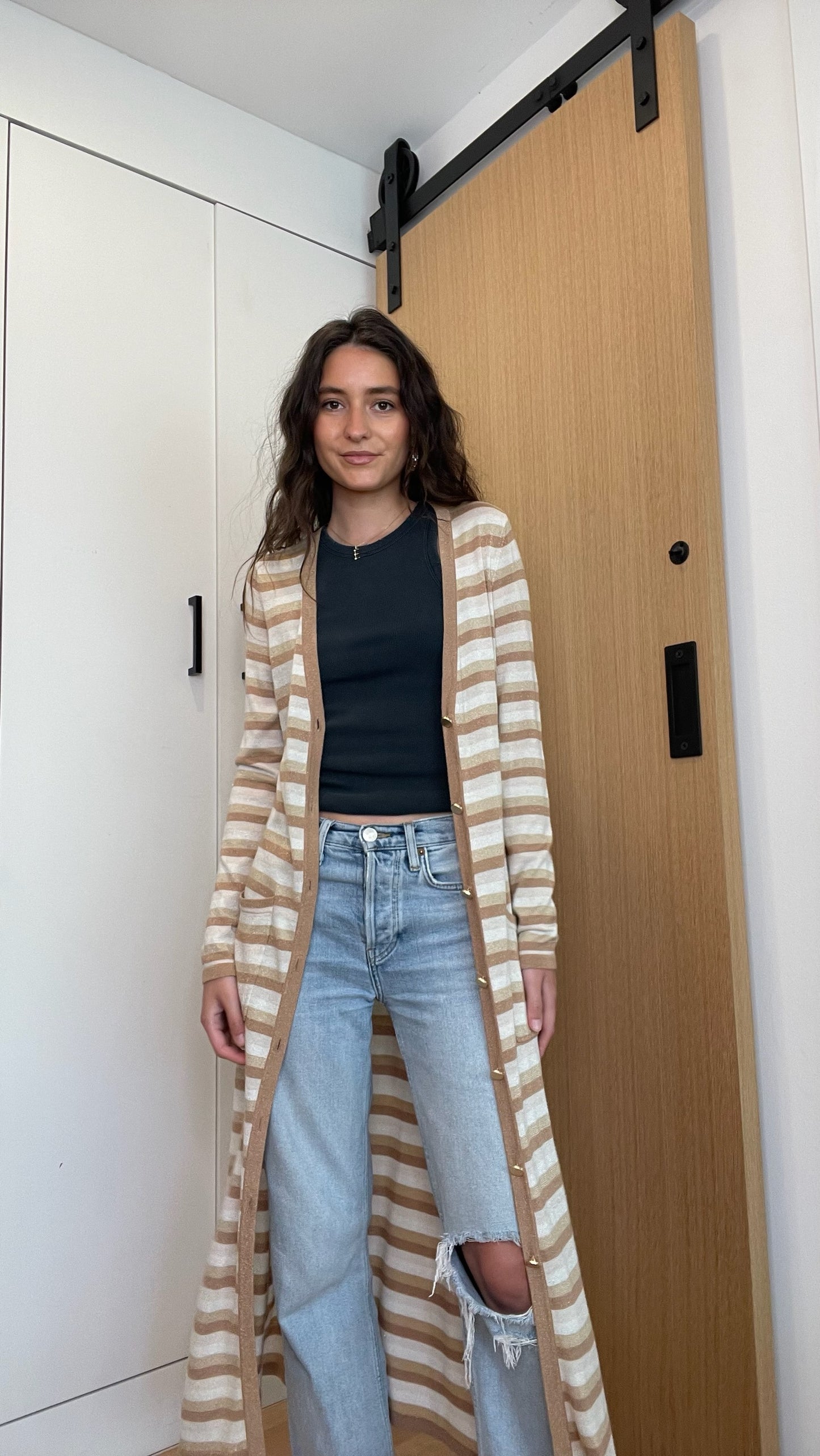 Cream & Gold Duster - M