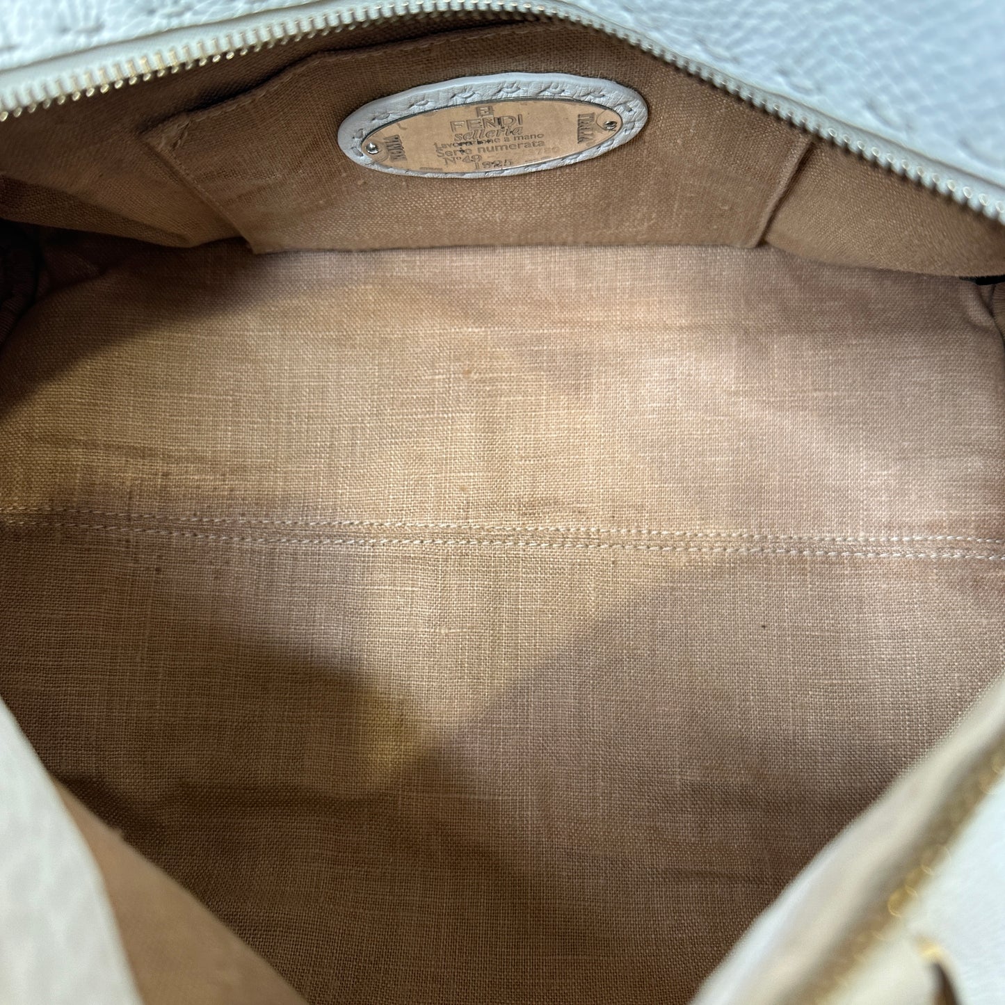 White Boston Selleria Bag