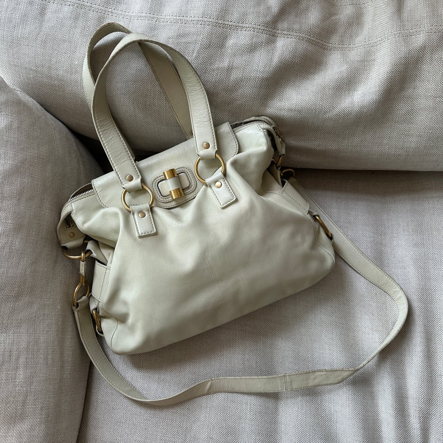Vintage Beige Tote