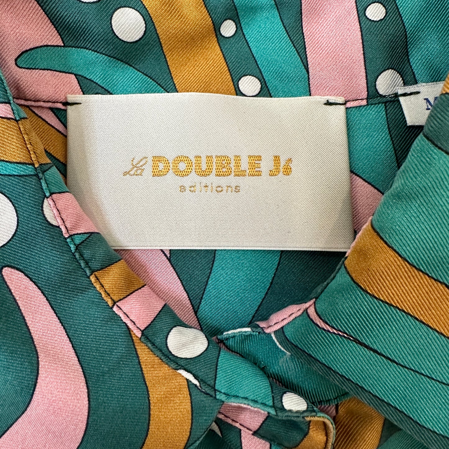 Printed Silk Shirt - M