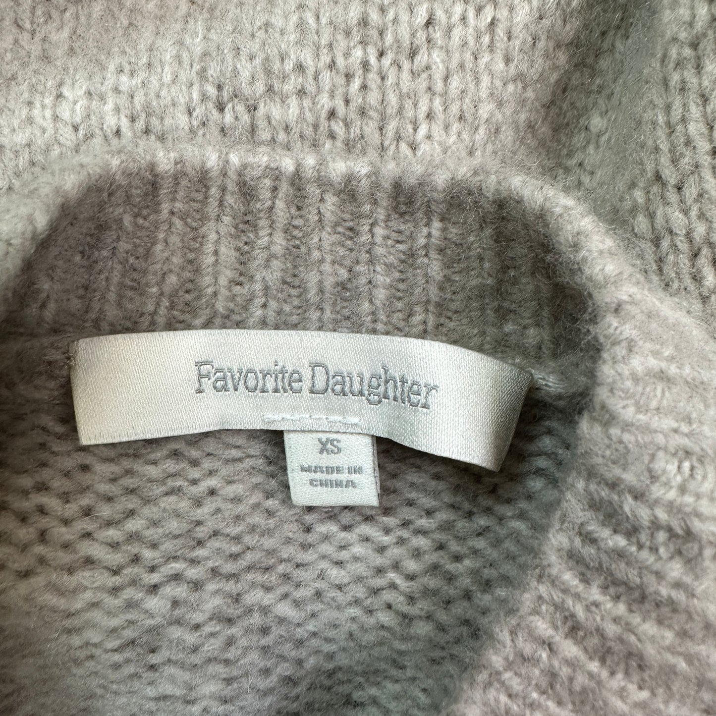 Oversized Grey Cardigan - XS