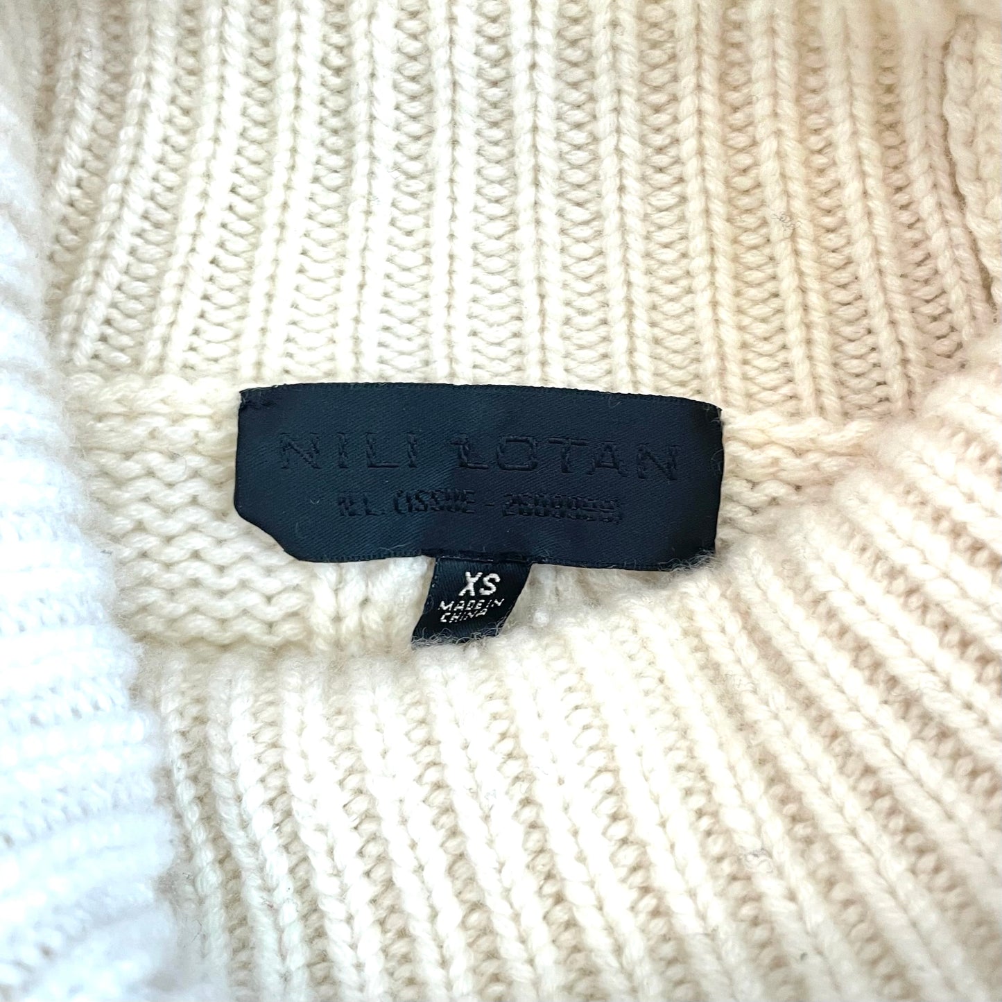 White Cashmere Turtleneck - XS