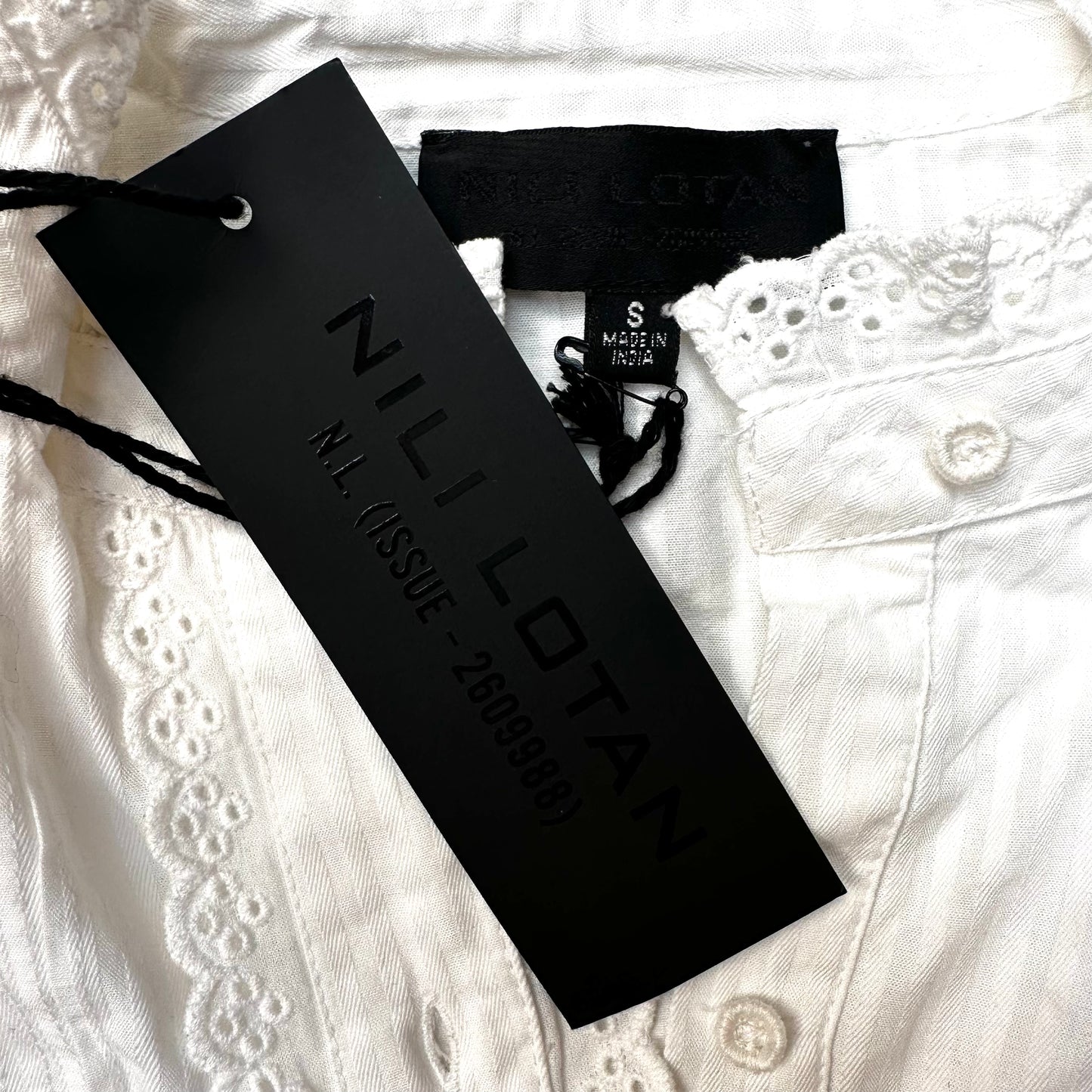 White Cotton Blouse - S