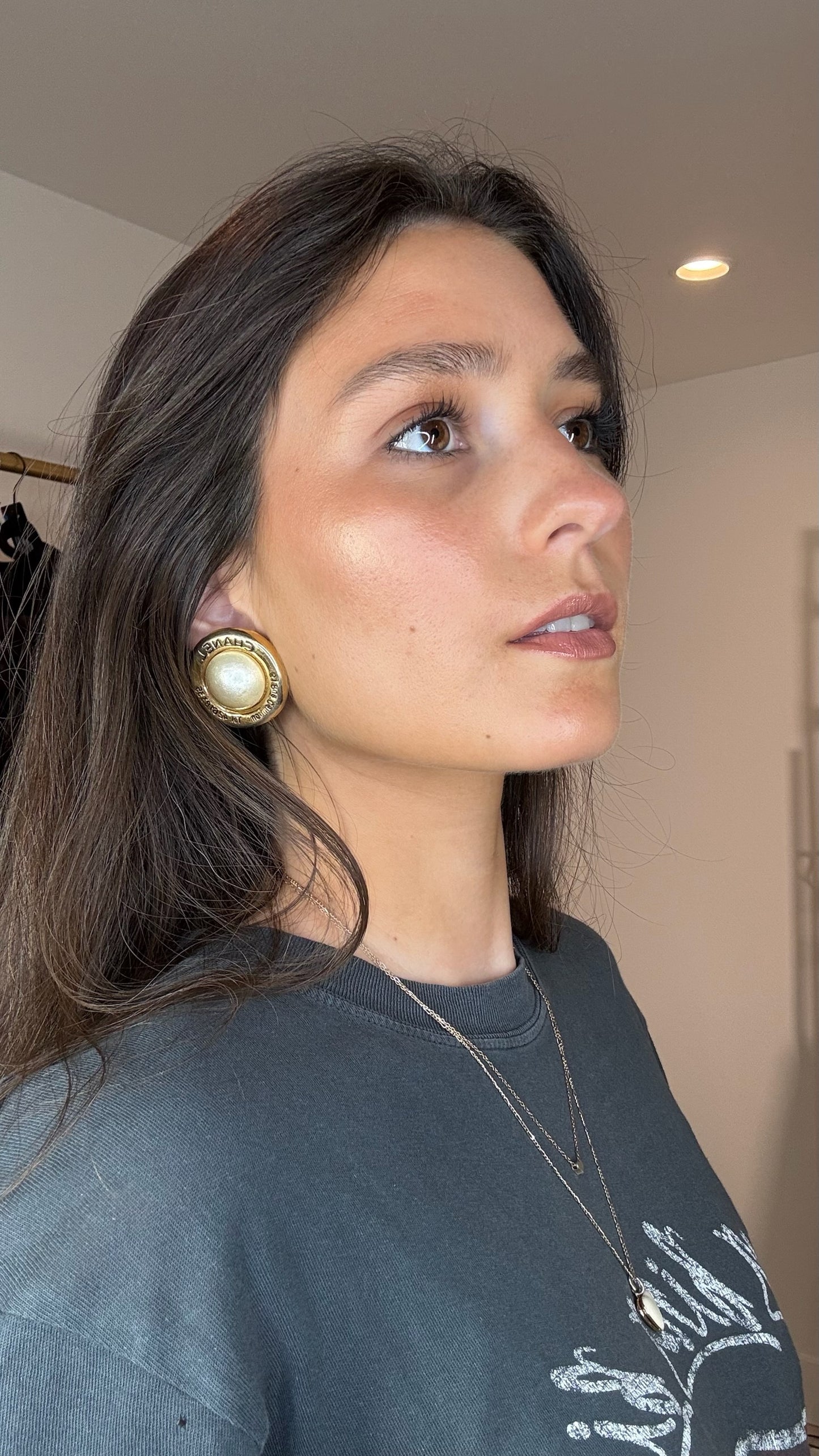 Faux-Pearl Earrings