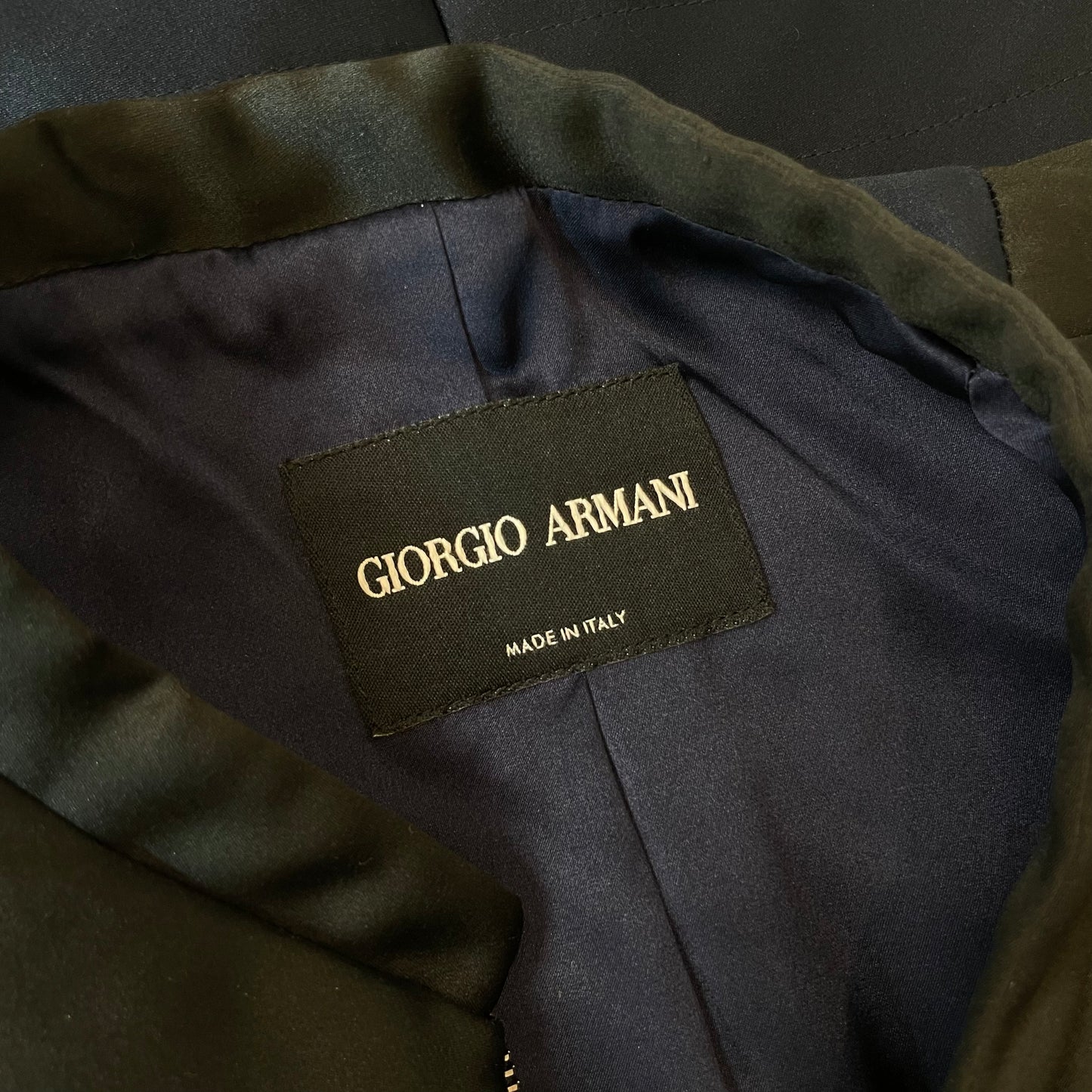 Black and Navy Quilted Jacket - S