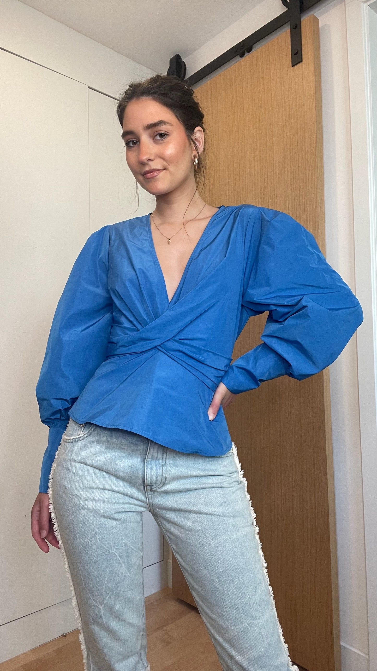 Blue Nylon Top - 10