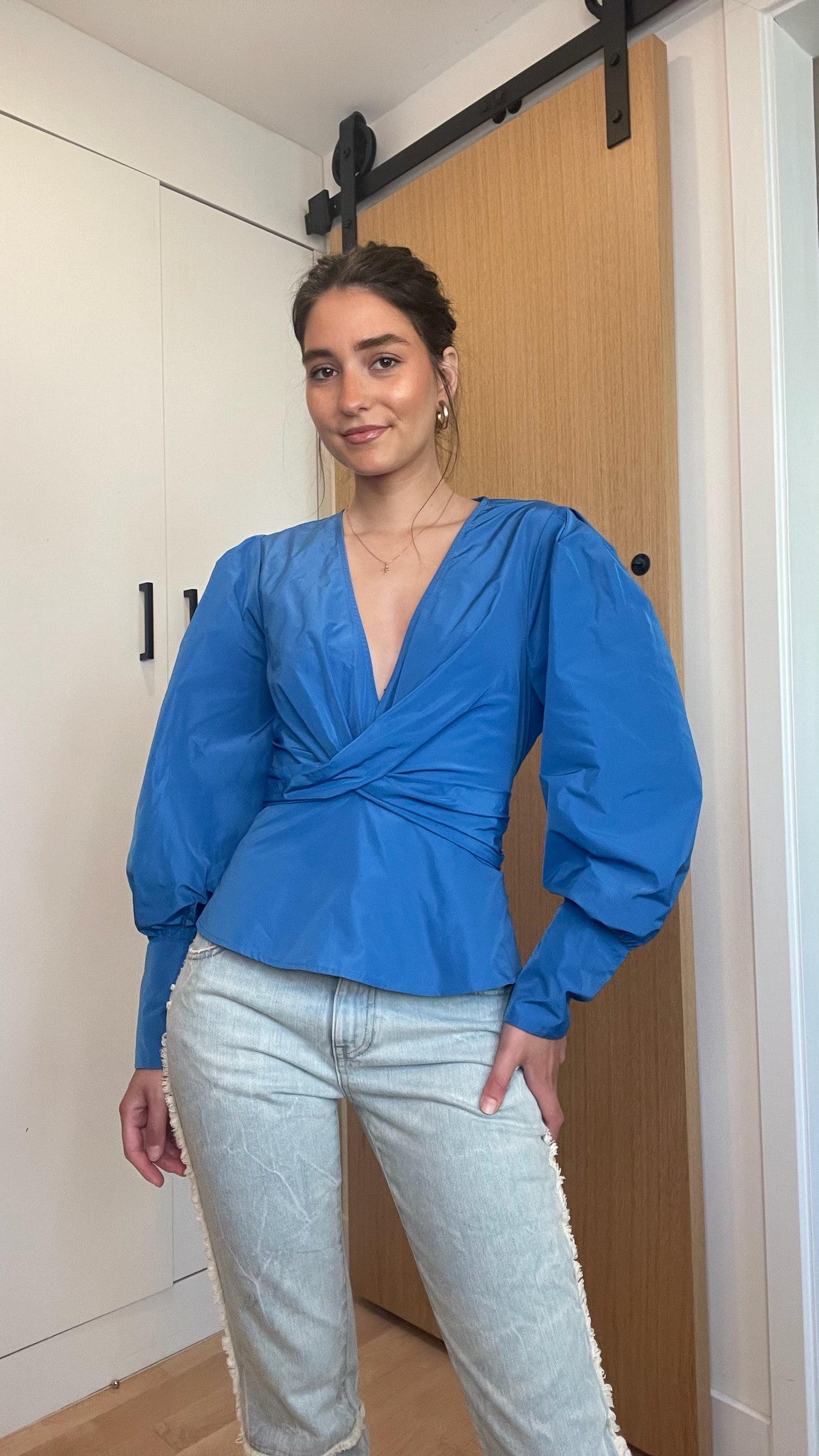 Blue Nylon Top - 10