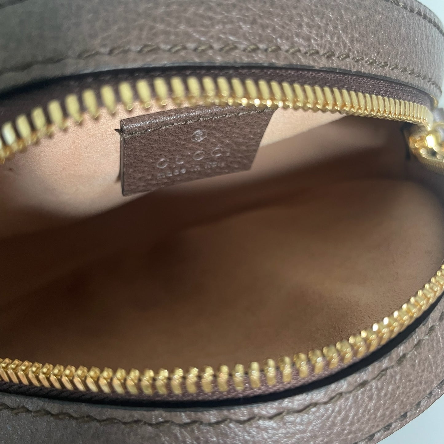 Round Ophidia Crossbody Bag