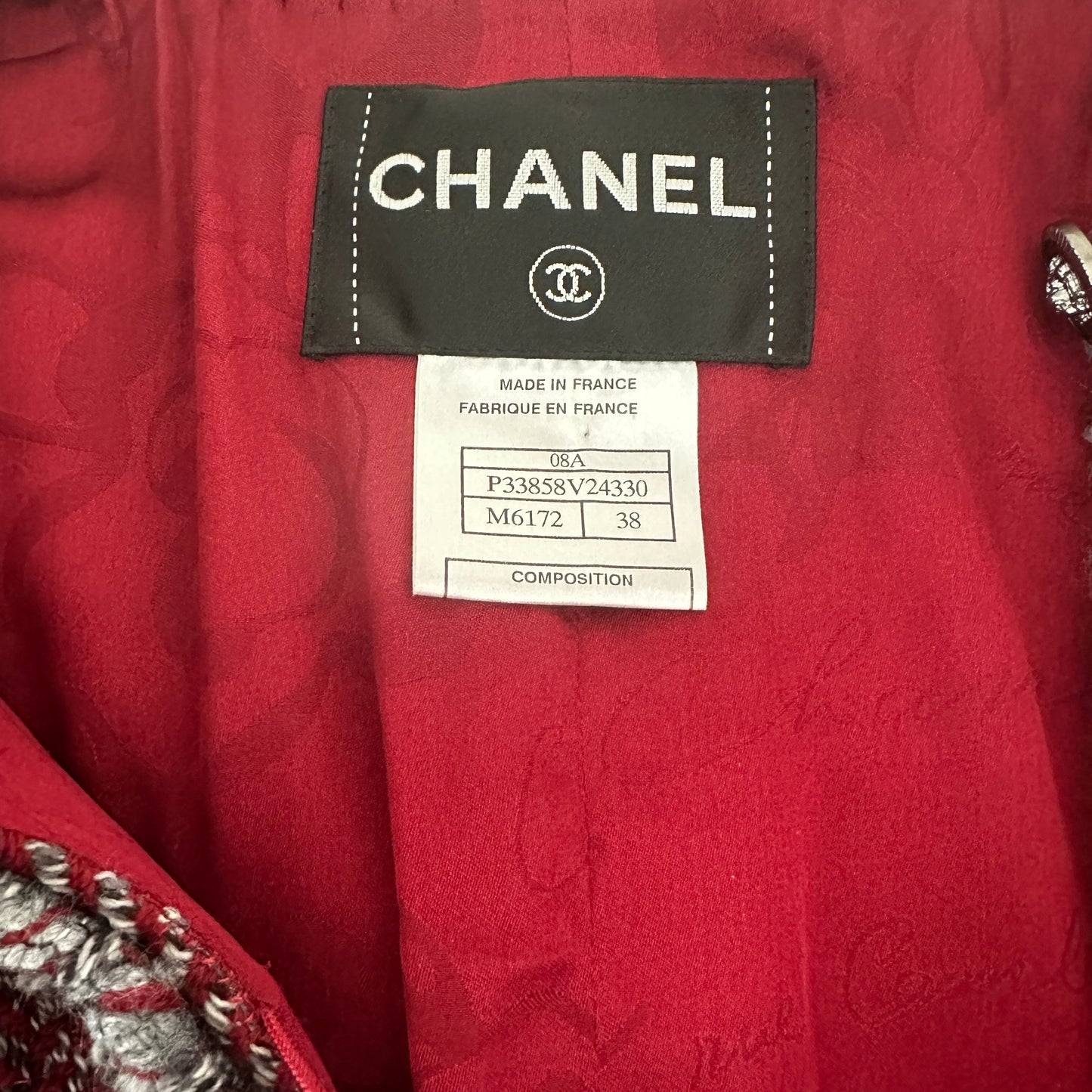 Red Tweed Jacket - M
