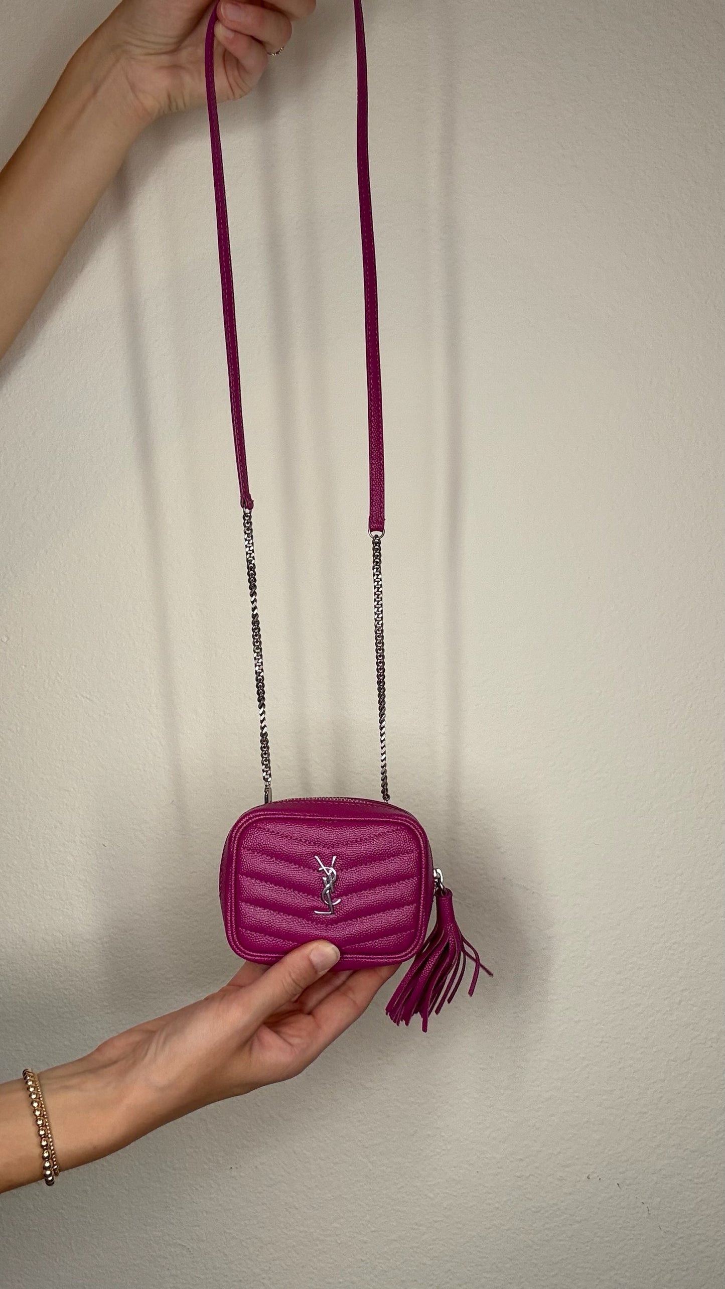 YSL Pink Mini Crossbody