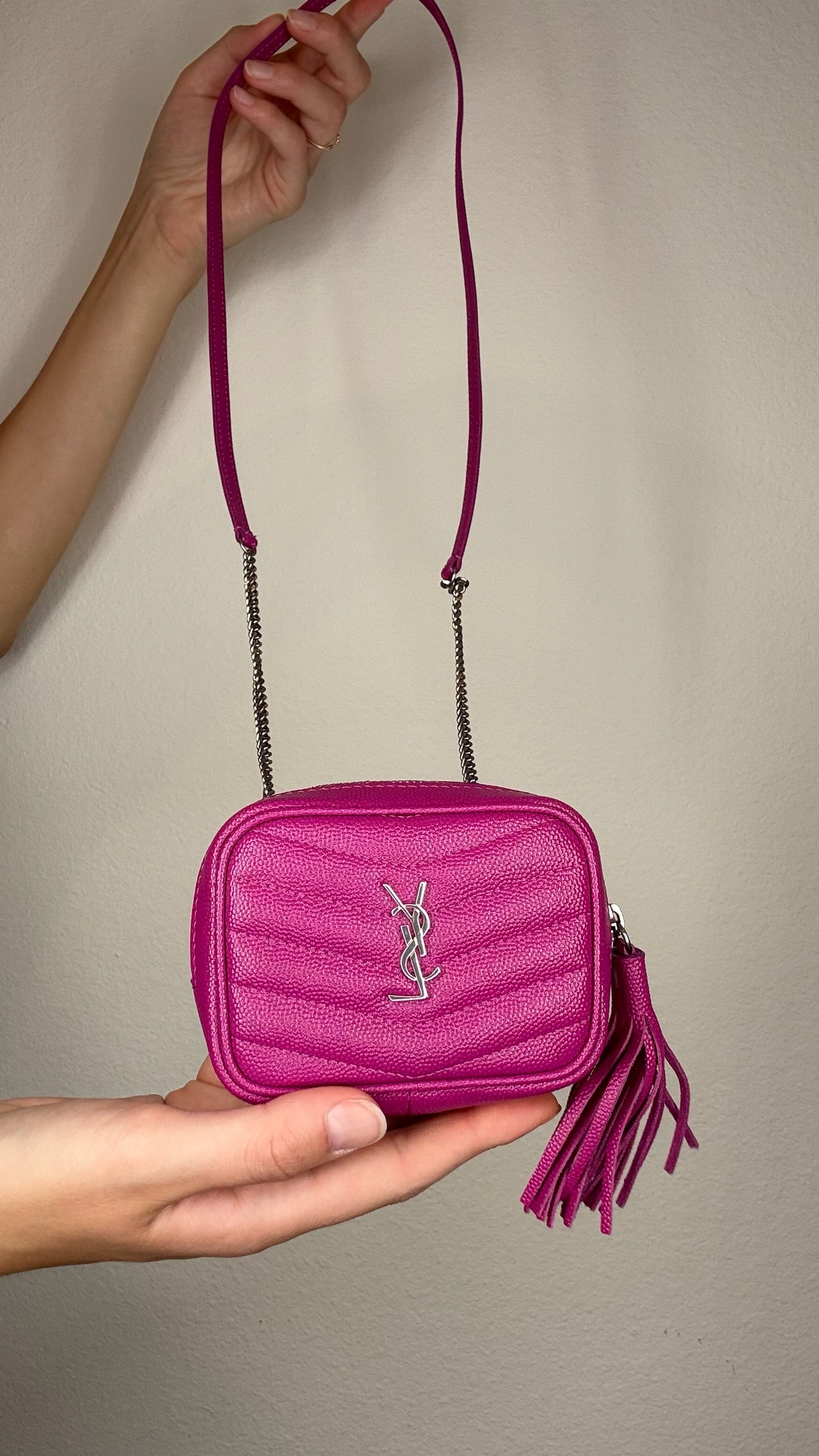 YSL Pink Mini Crossbody