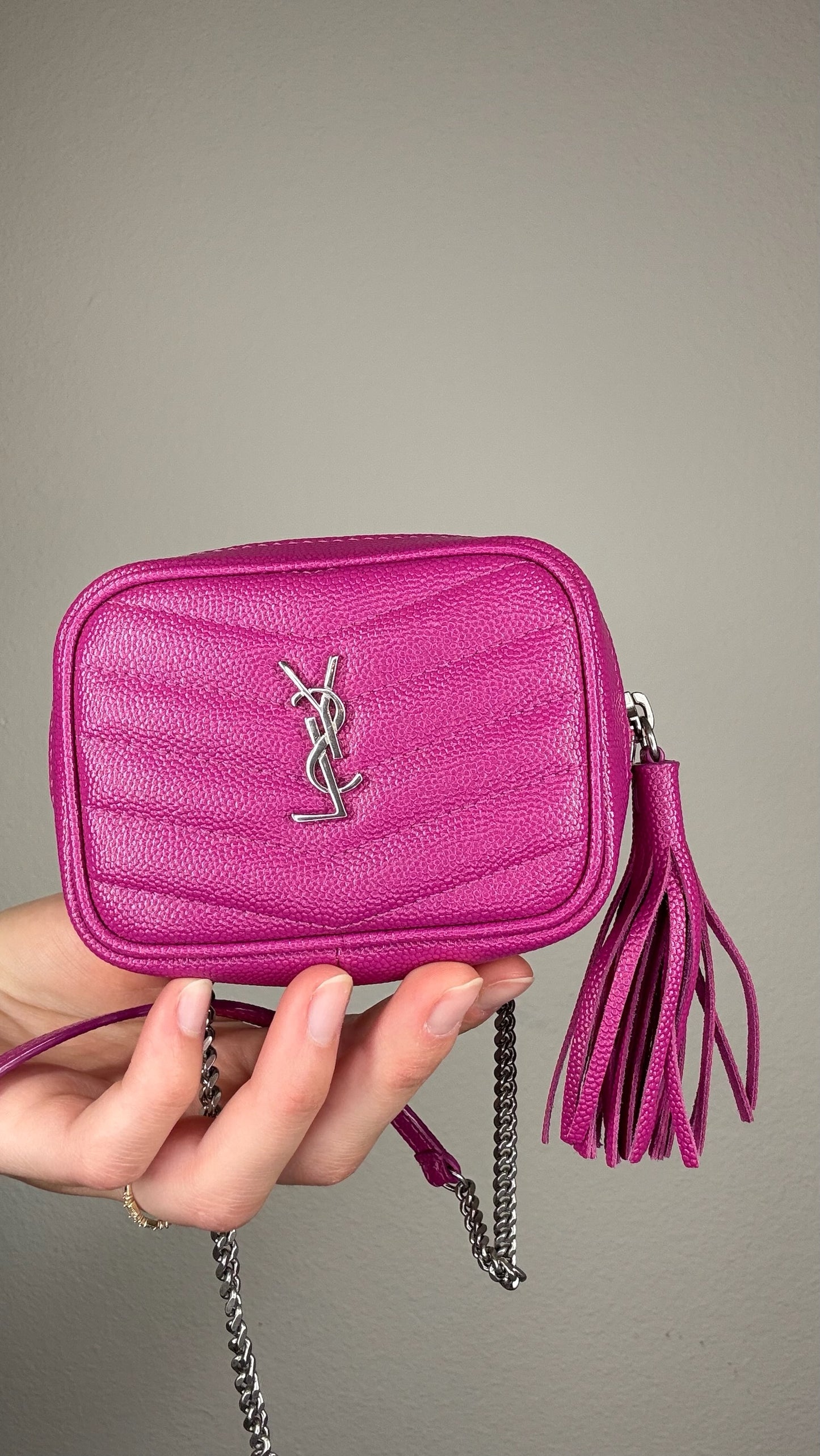 YSL Pink Mini Crossbody