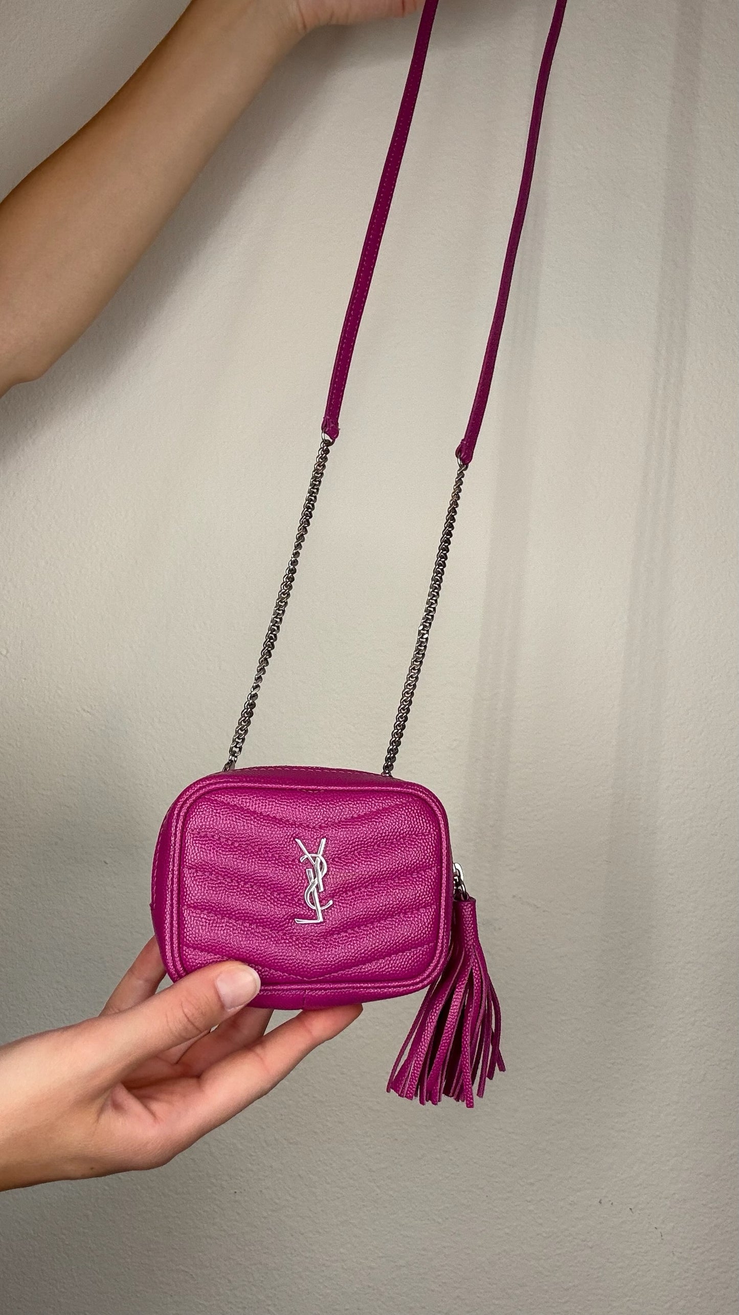 YSL Pink Mini Crossbody