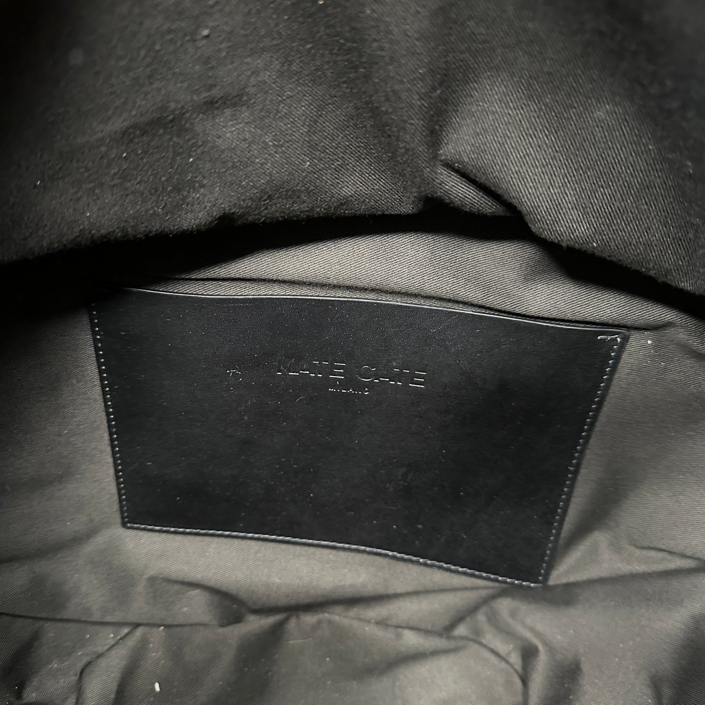 Black Raffia & Leather Bag