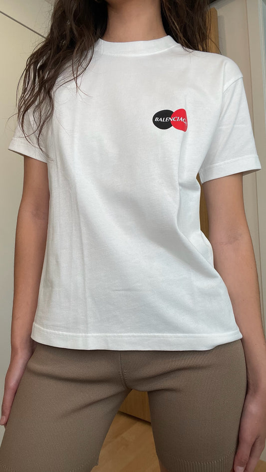 White Logo Tshirt - S/M