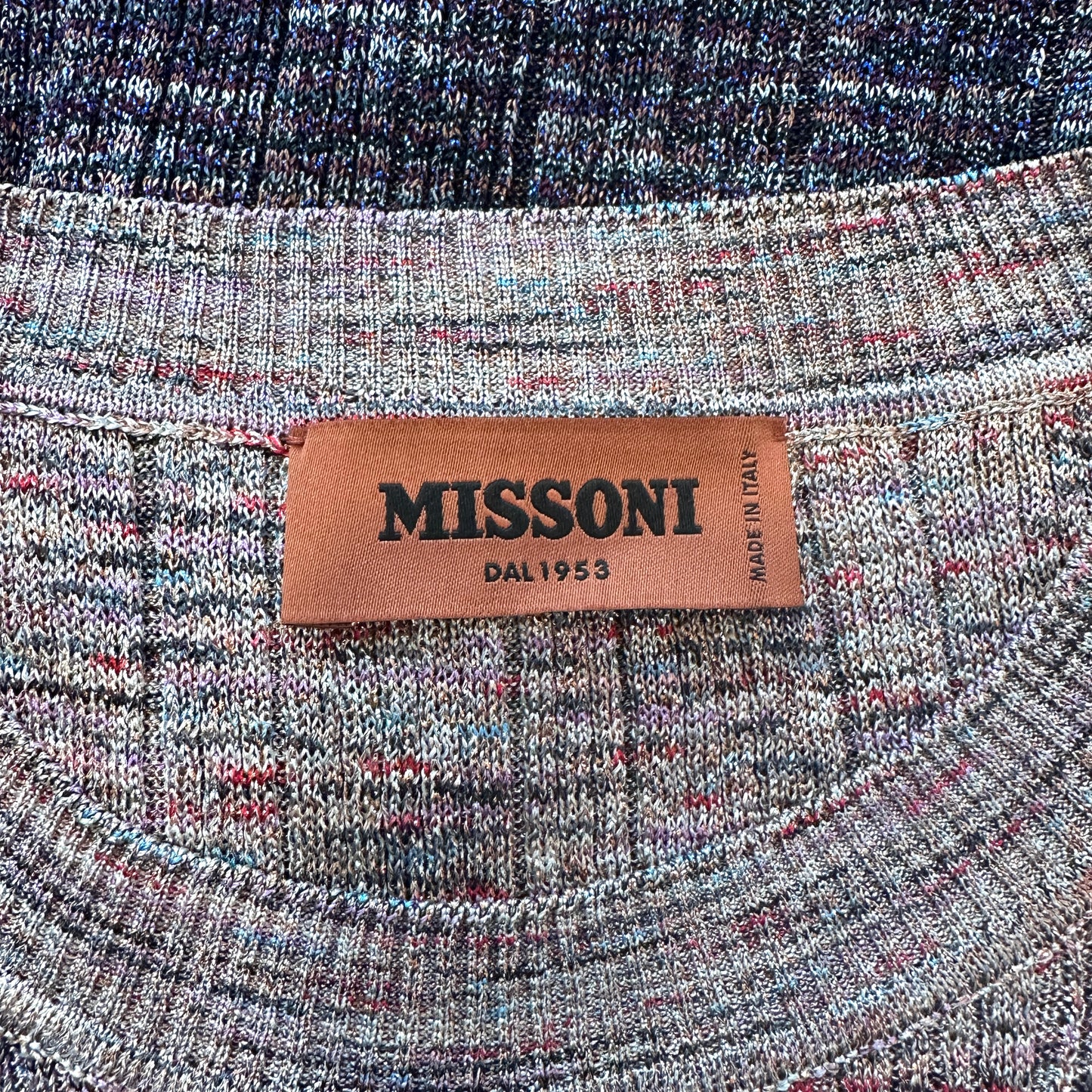 Metallic Knit Top - L