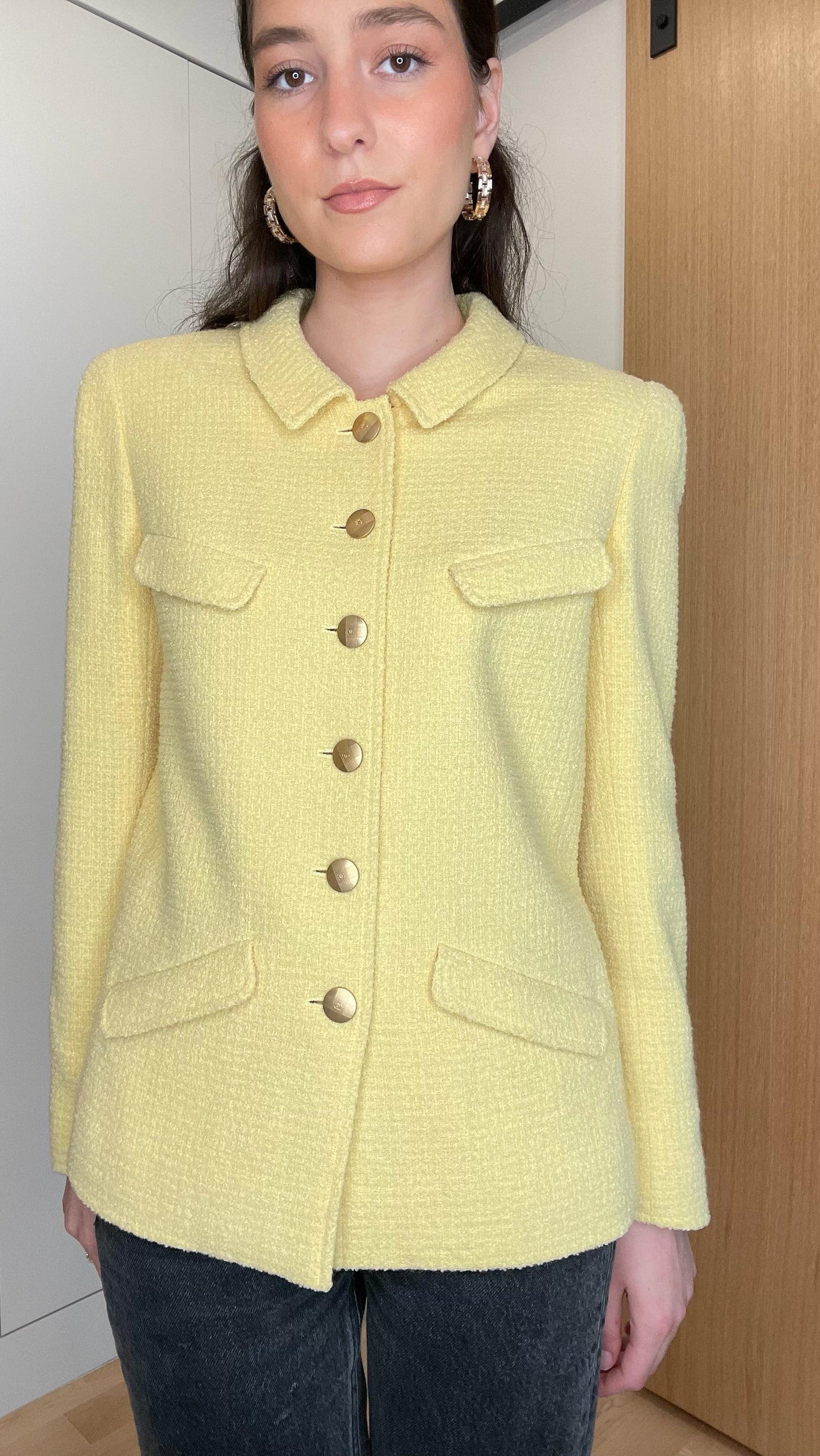 Vintage Yellow Blazer - S