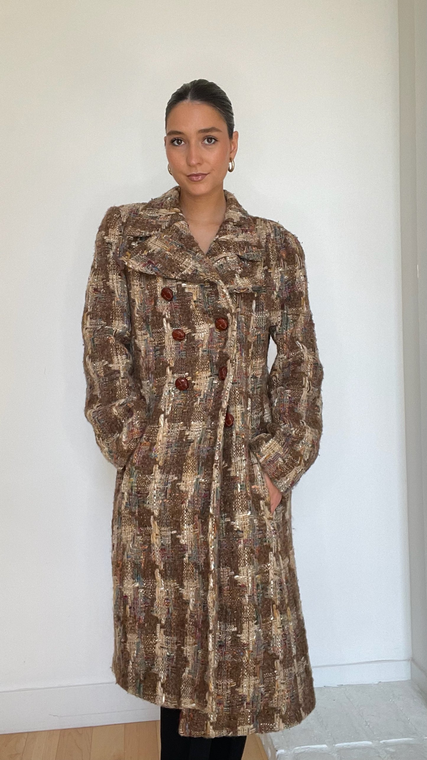 Tweed Coat - L