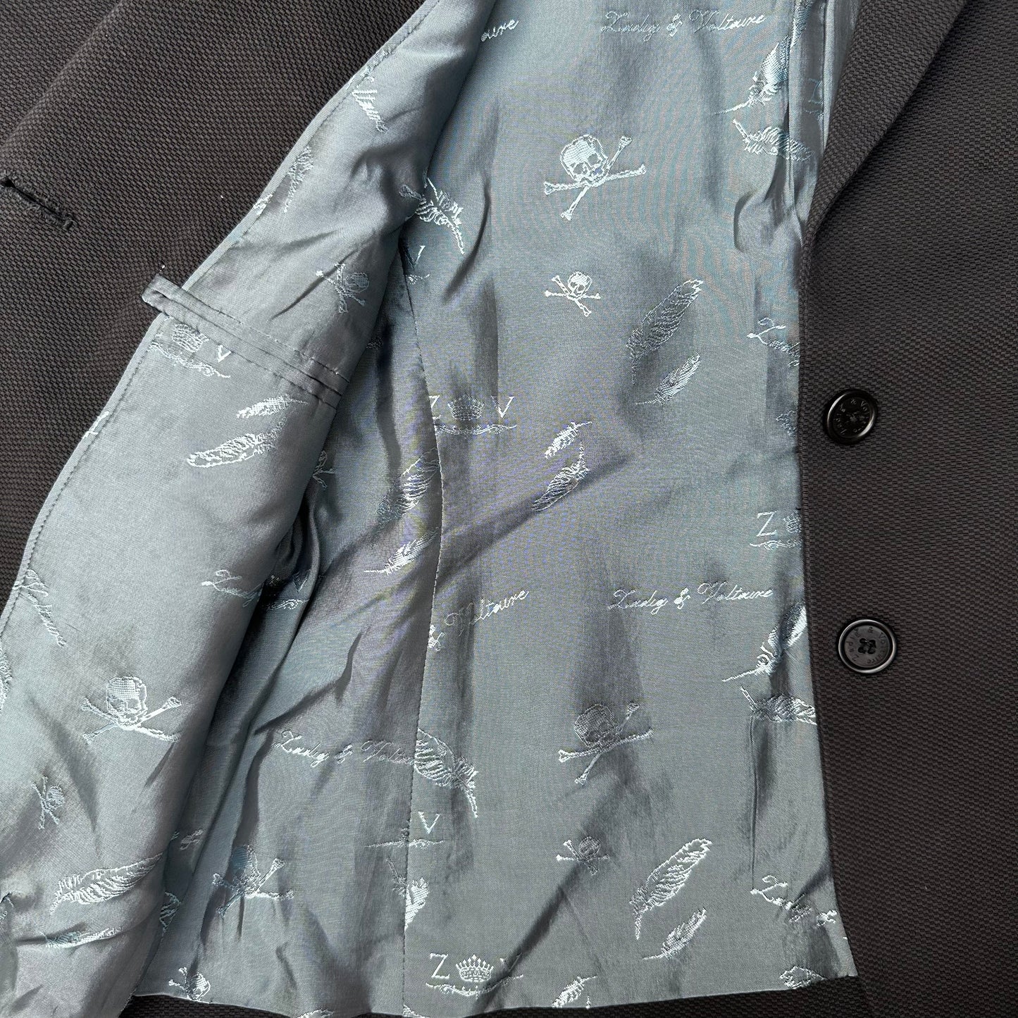 Black Three Quarter Blazer - S