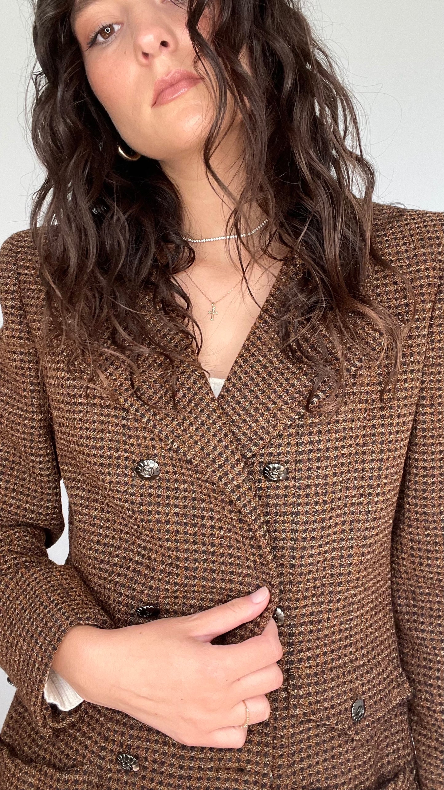 Kaki Brown Vintage Blazer - M