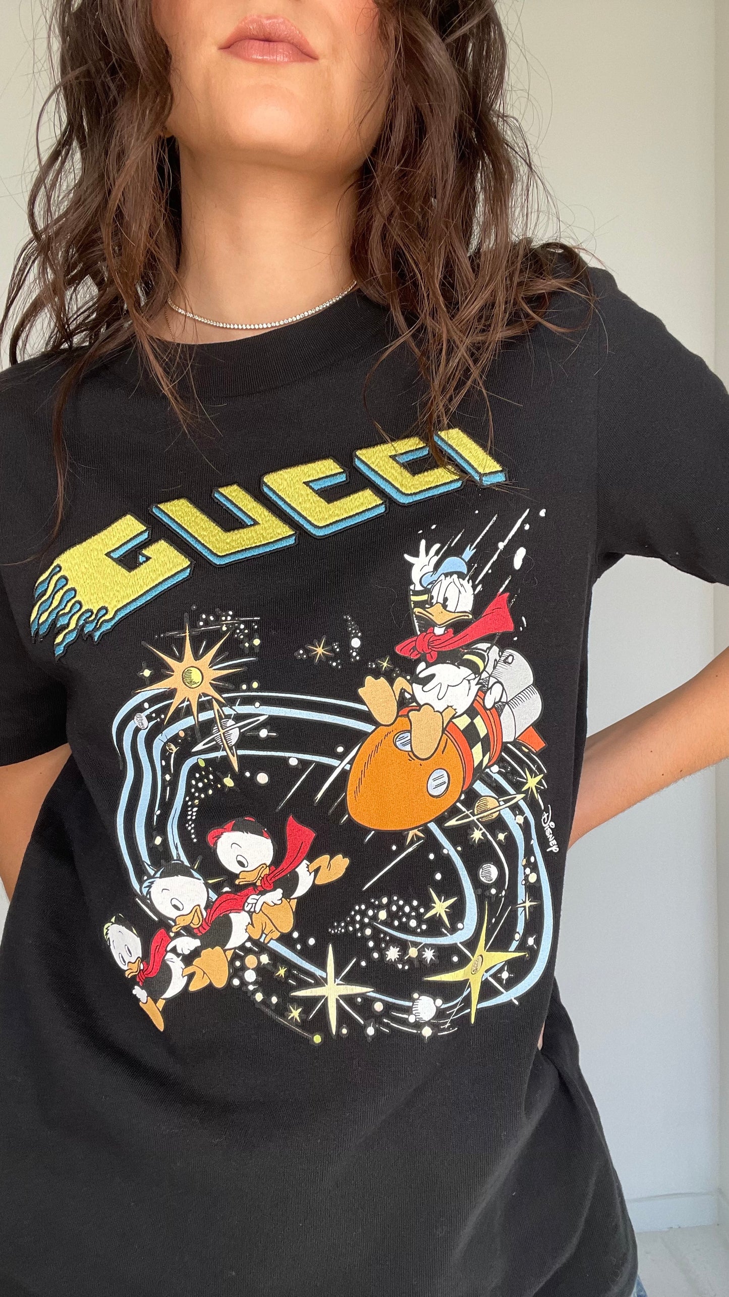 Black Logo Disney Collab T-Shirt - S