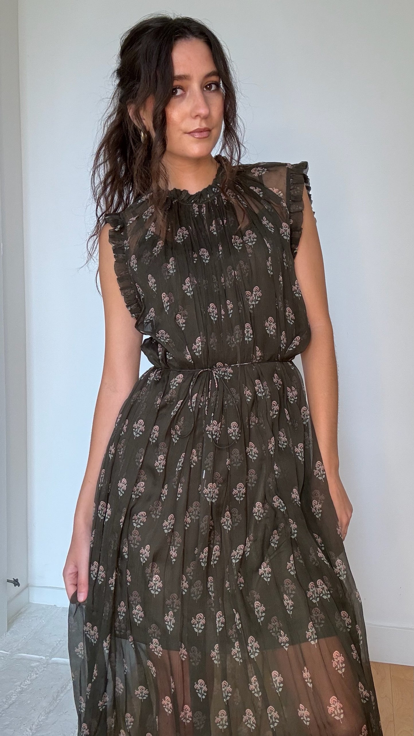 Green Paisley Dress - 1