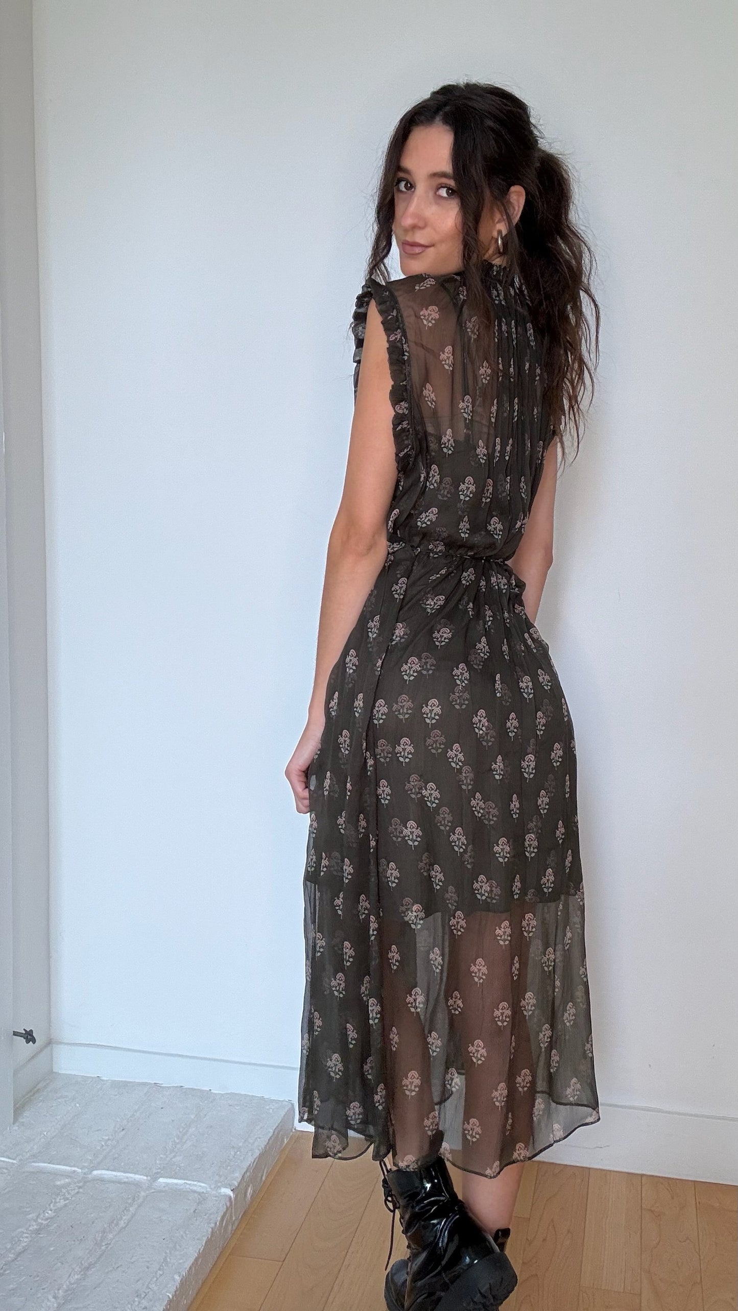 Green Paisley Dress - 1
